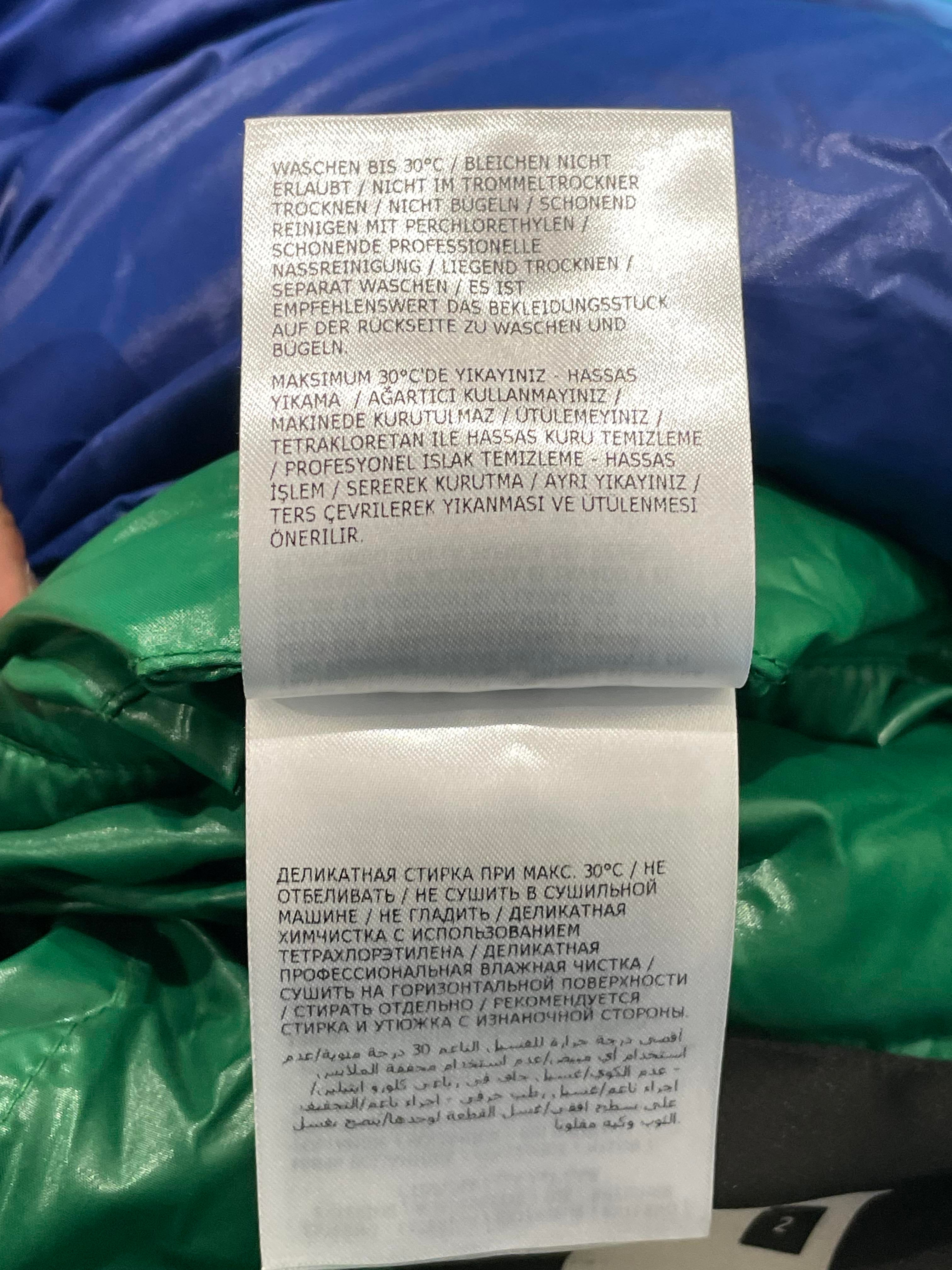 Moncler Dervaux Giubbotto Blue & Green Puffer Coat