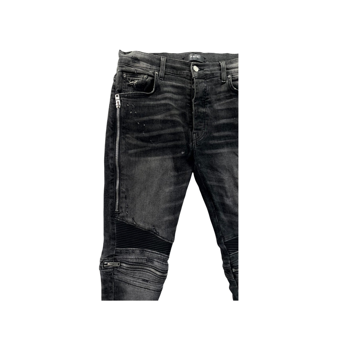 Amiri "MX2" Patch Black Wash & Black Jeans