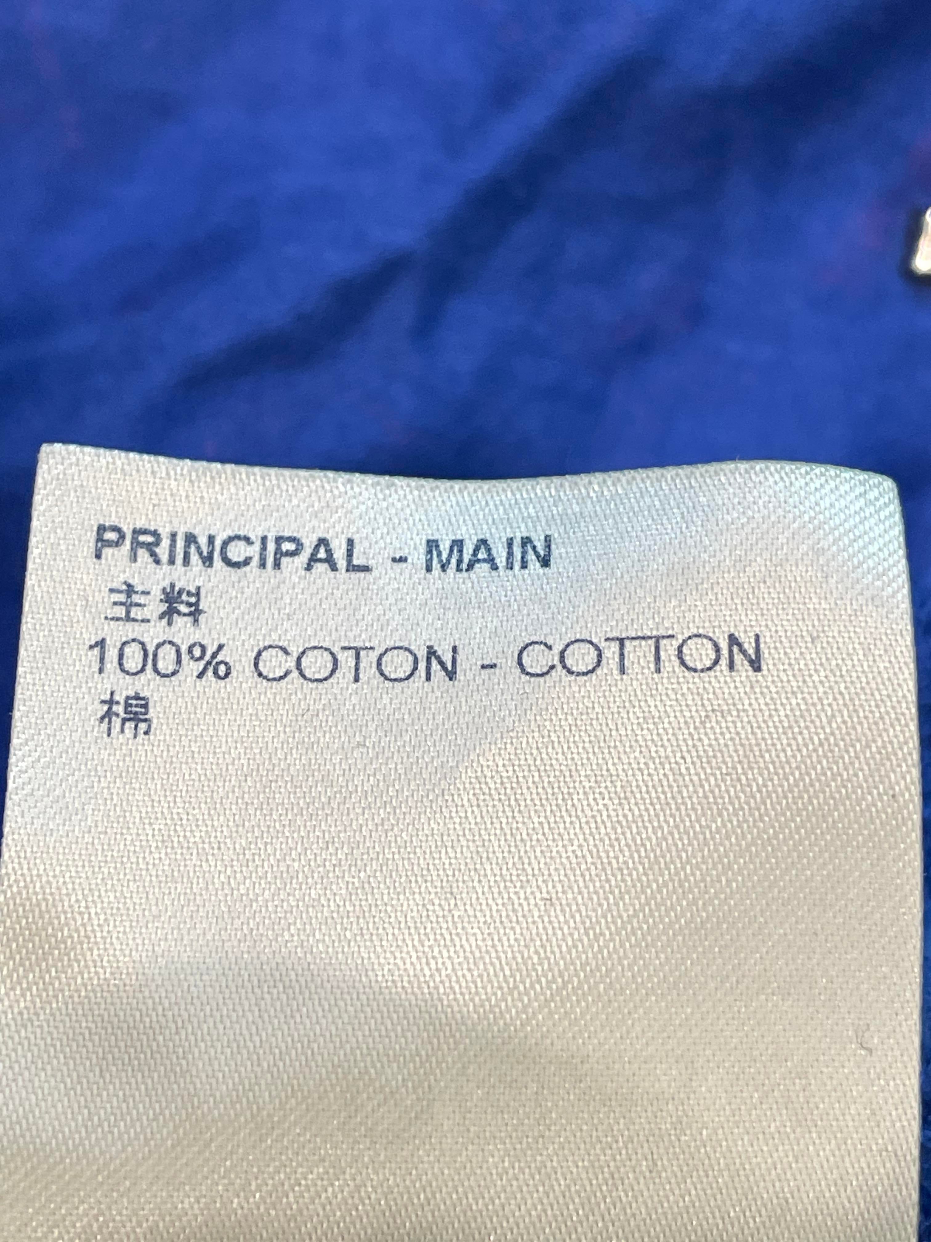 LV Blue Red All Over Logo T-shirt