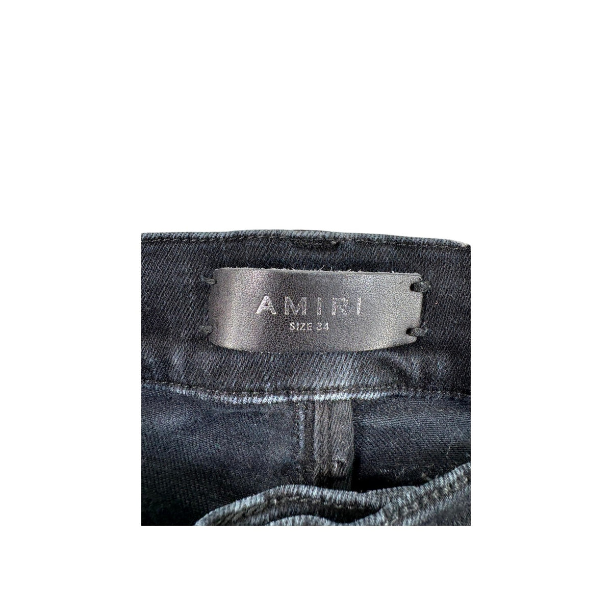 Amiri "MX1" Iridescent Patch Black Jeans
