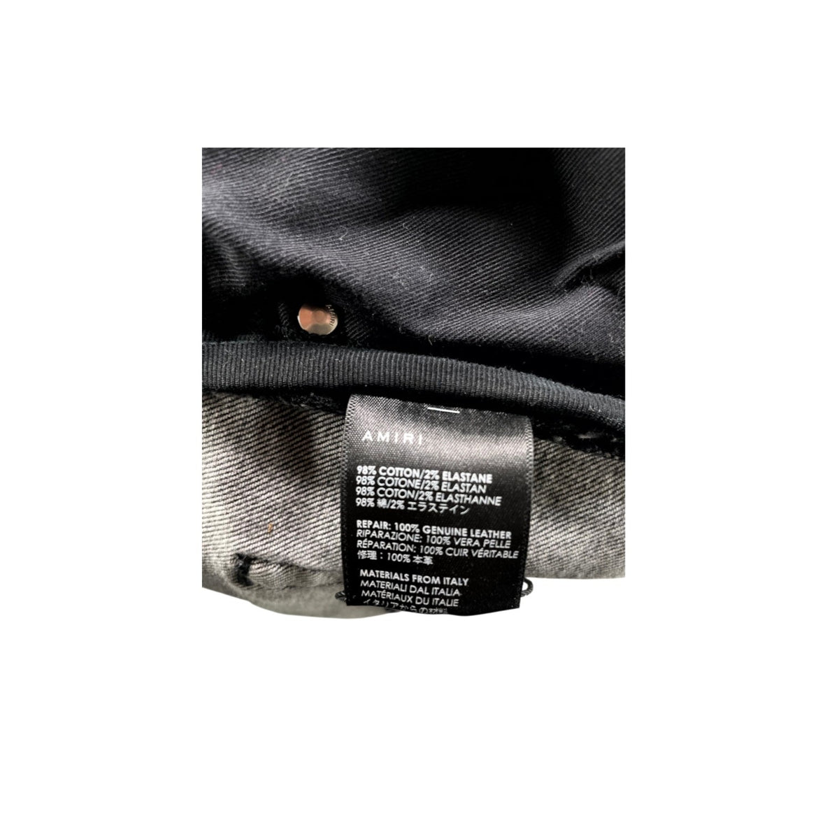 Amiri "MX2" Patch Black Wash & Black Jeans