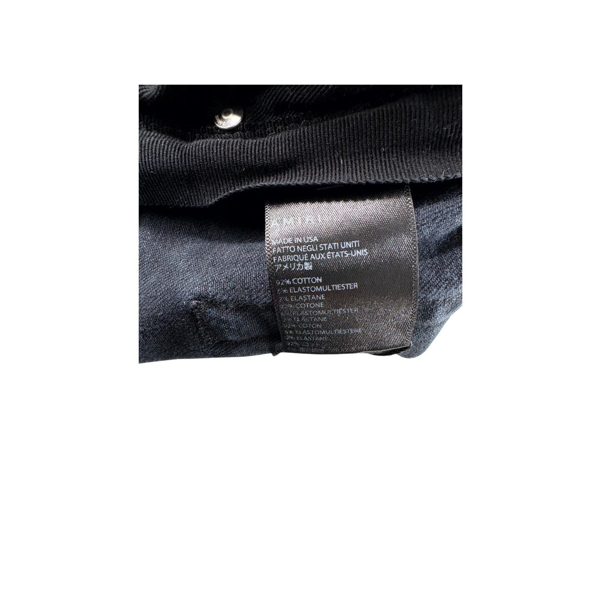 Amiri "MX1" Iridescent Patch Black Jeans