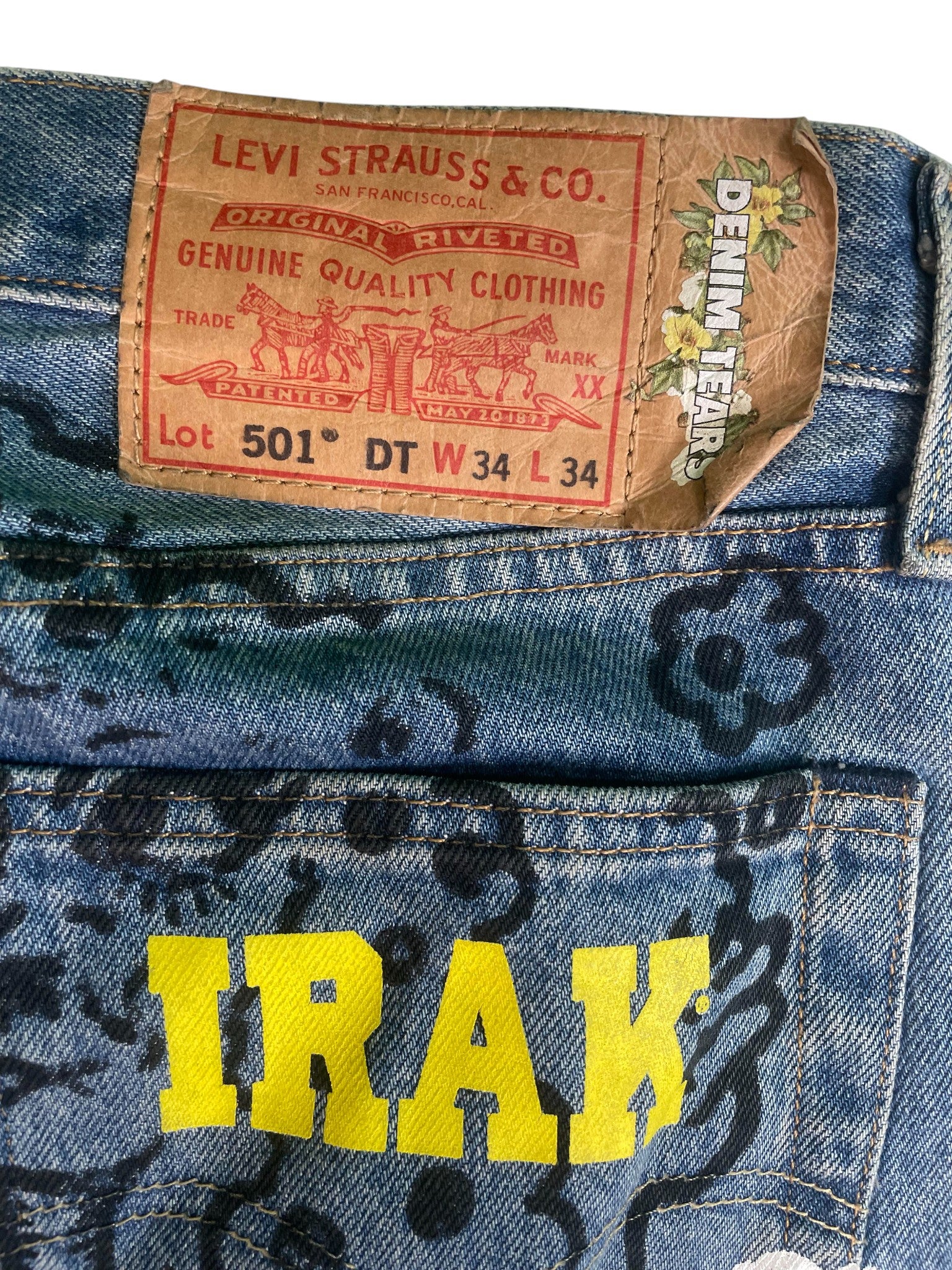 Denim Tears 'Irak' Light Wash Jeans