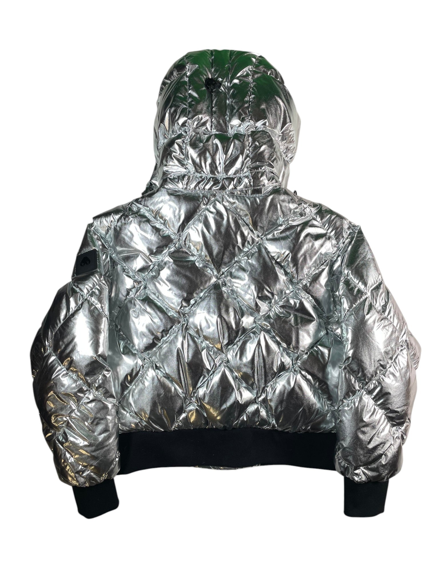 Moose Knuckles Women’s Silver Puffer Jacket
