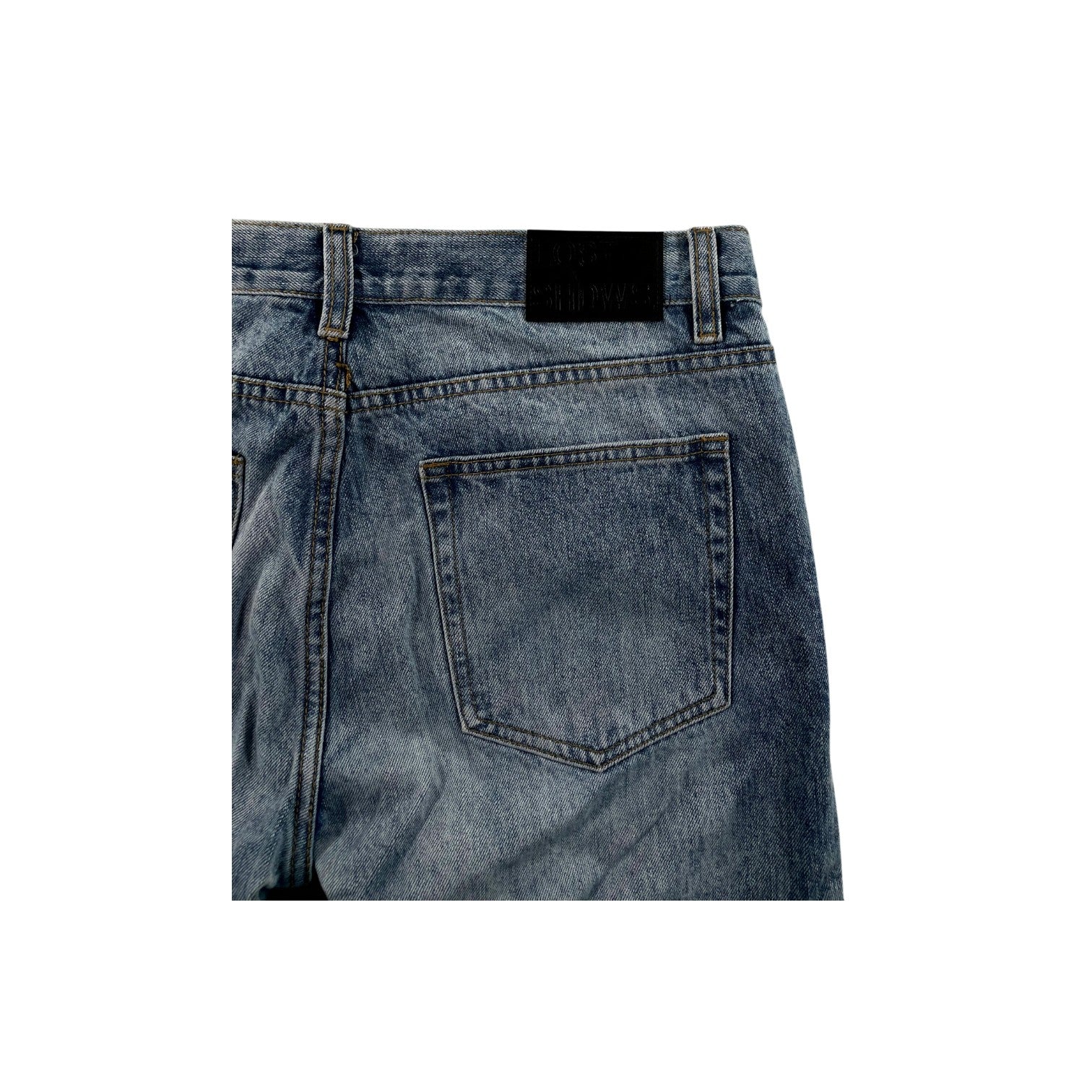 LOST SHDWS Light Wash & Cream Jeans