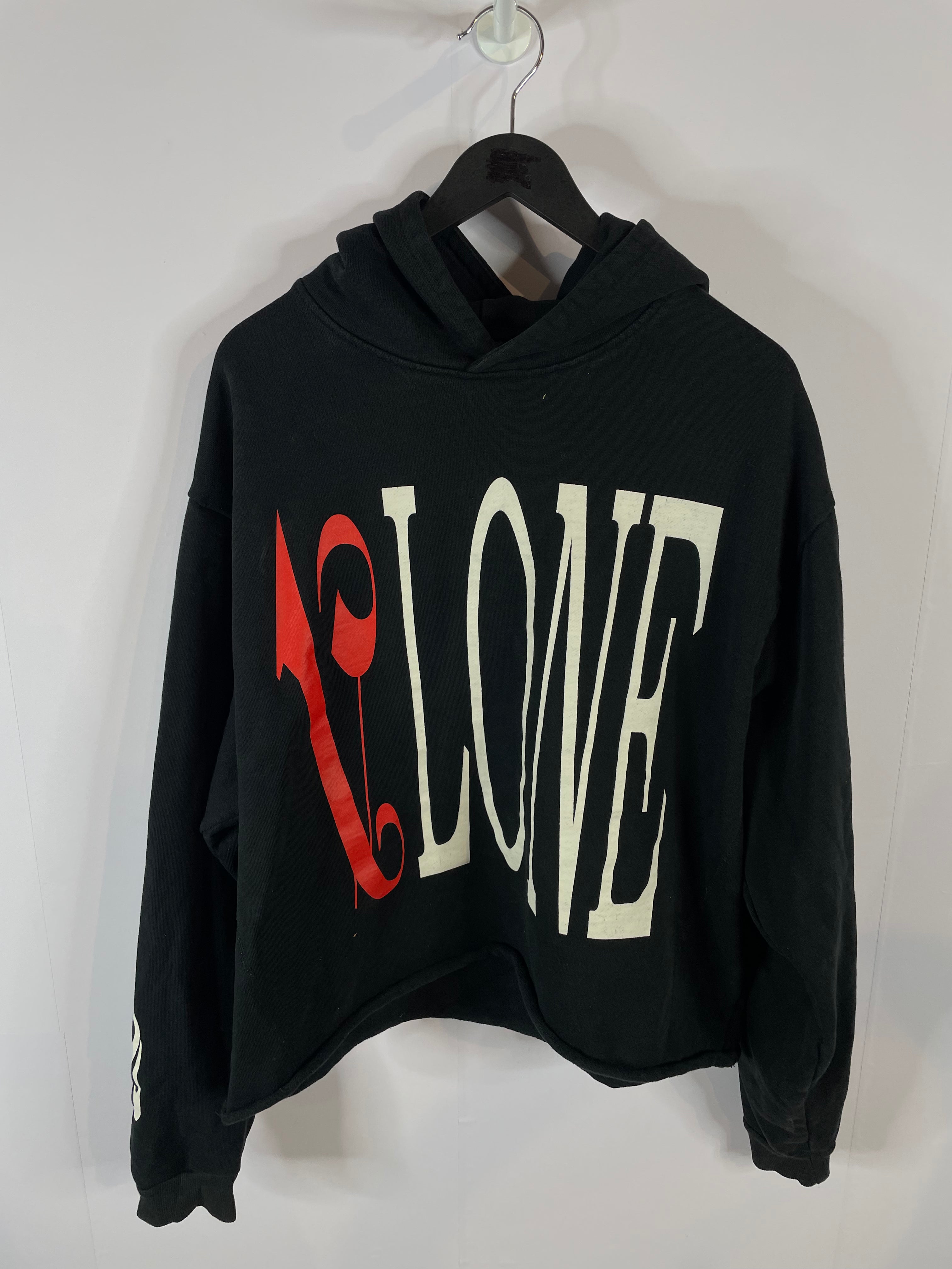 VLONE Palm Angels Hoodie Black (Repaired) Used Small