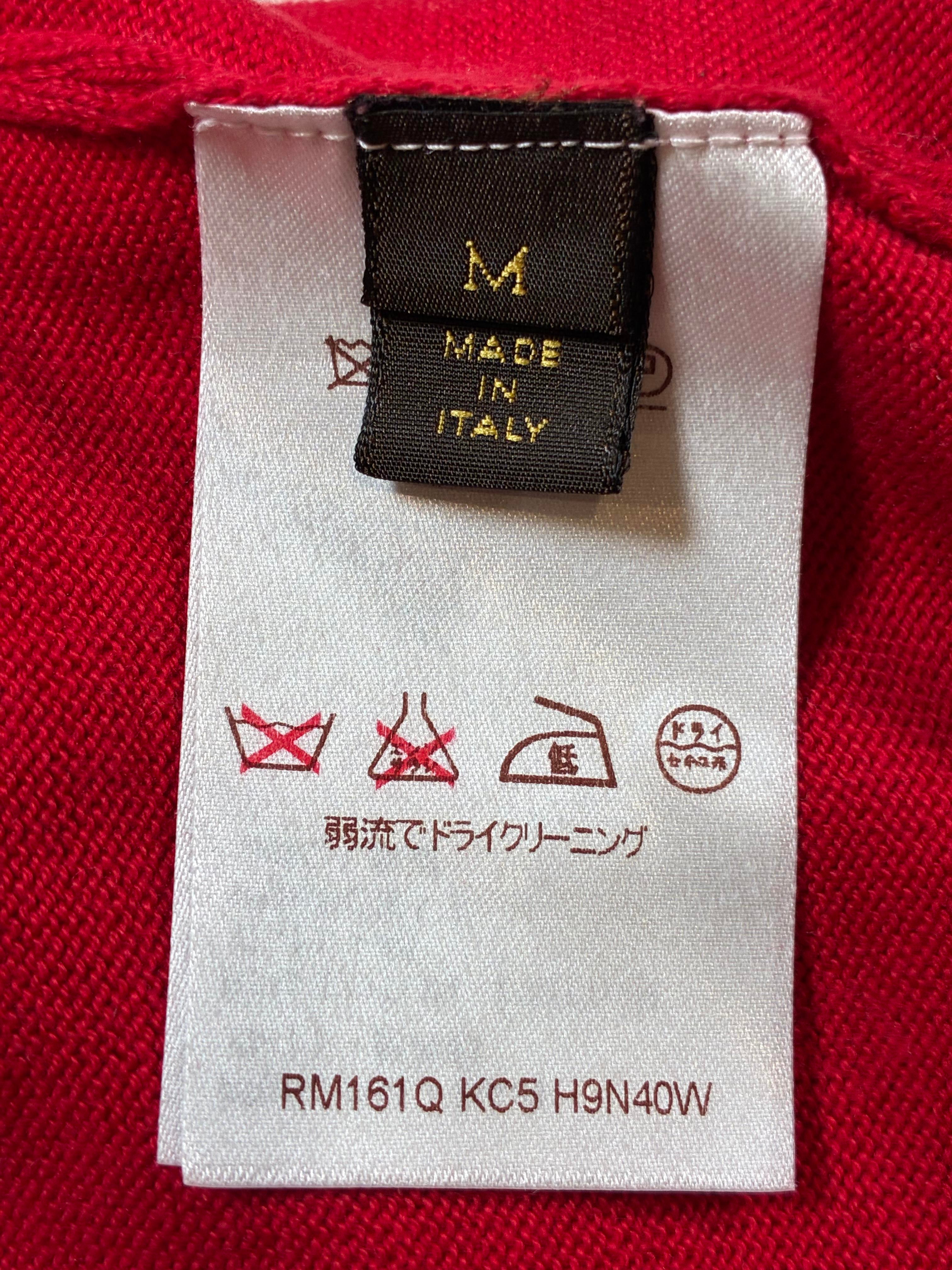 LV Knit Red Hoodie