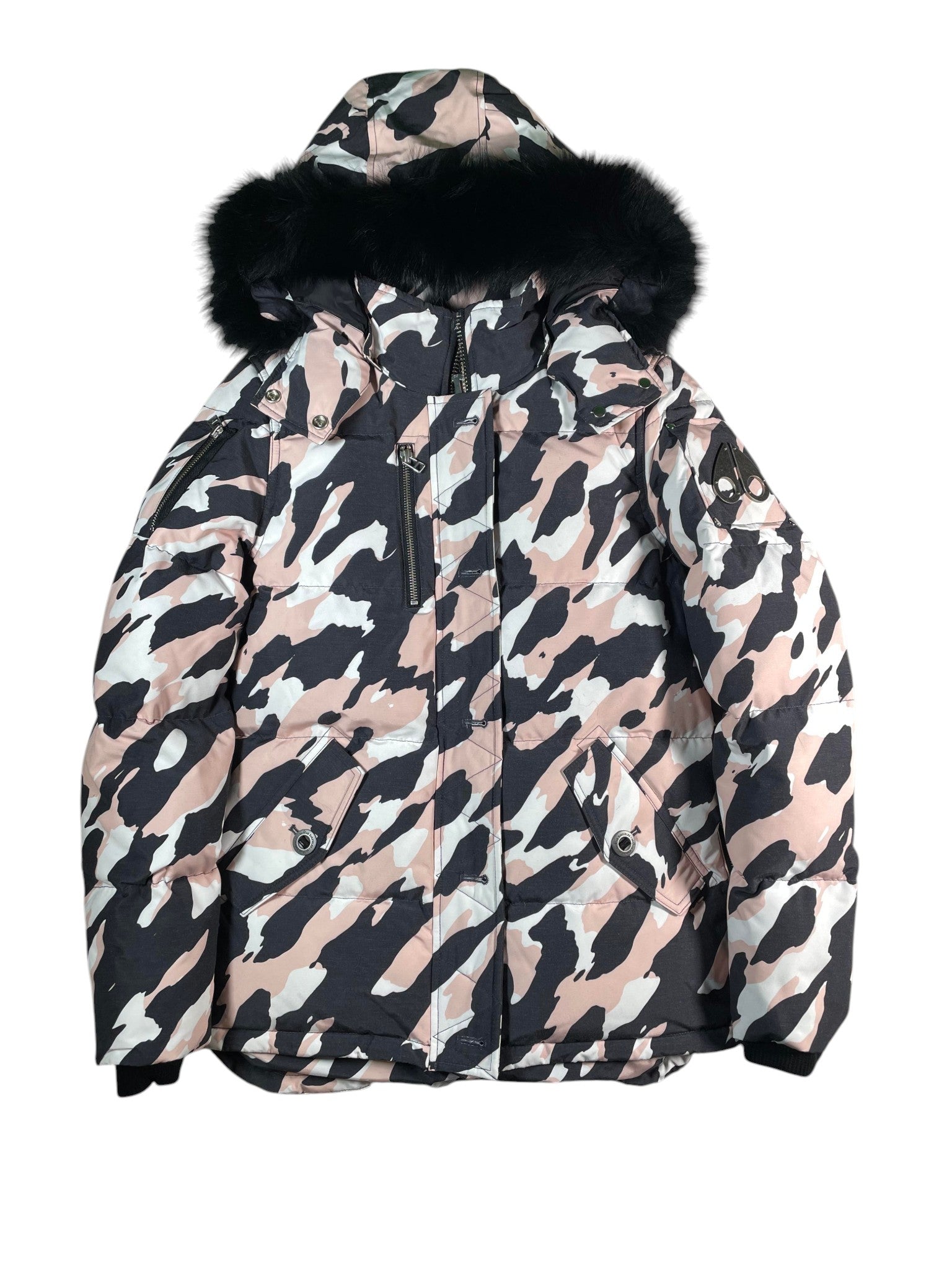 Moose Knuckles Female Rose Smoke 3Q Camo Jacket