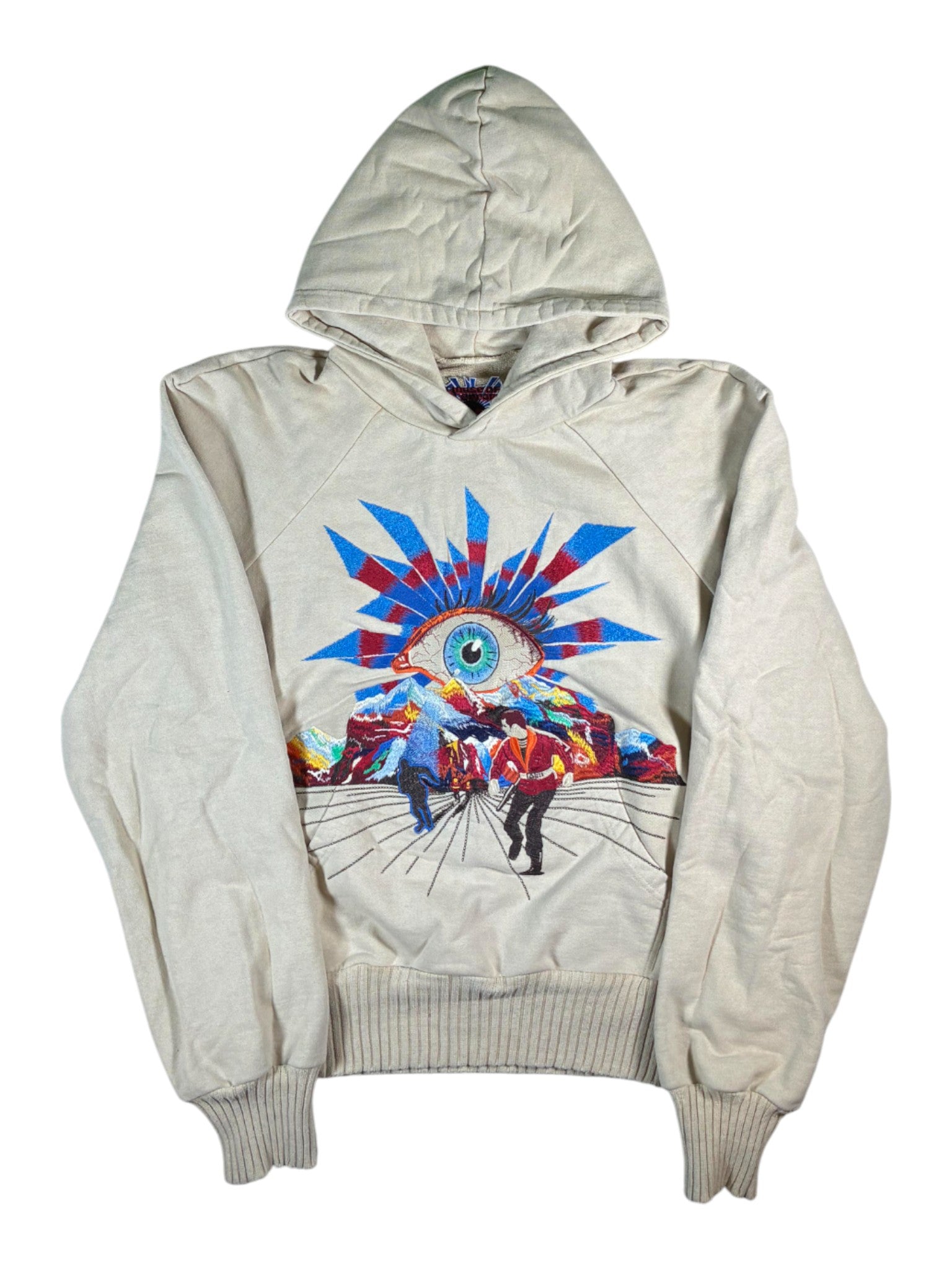 House Of Errors Eye Multi Cream Hoodie