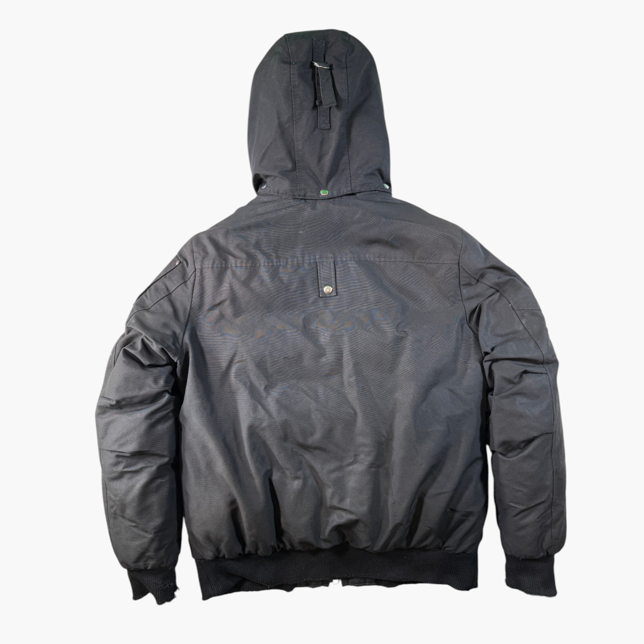 Moose Knuckles Black & Black Fur Bomber Jacket