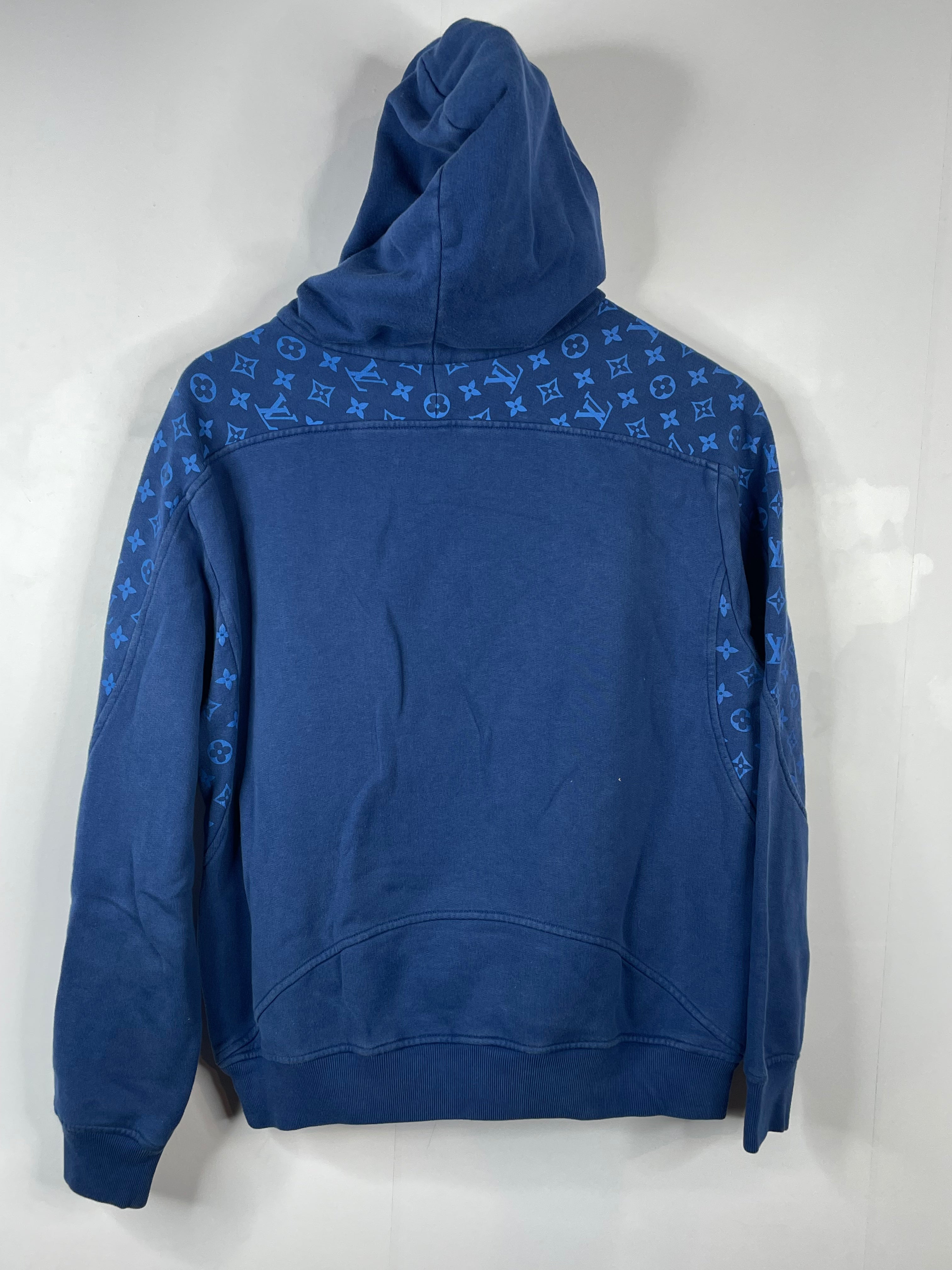LV Blue Circle Cut Hoodie
