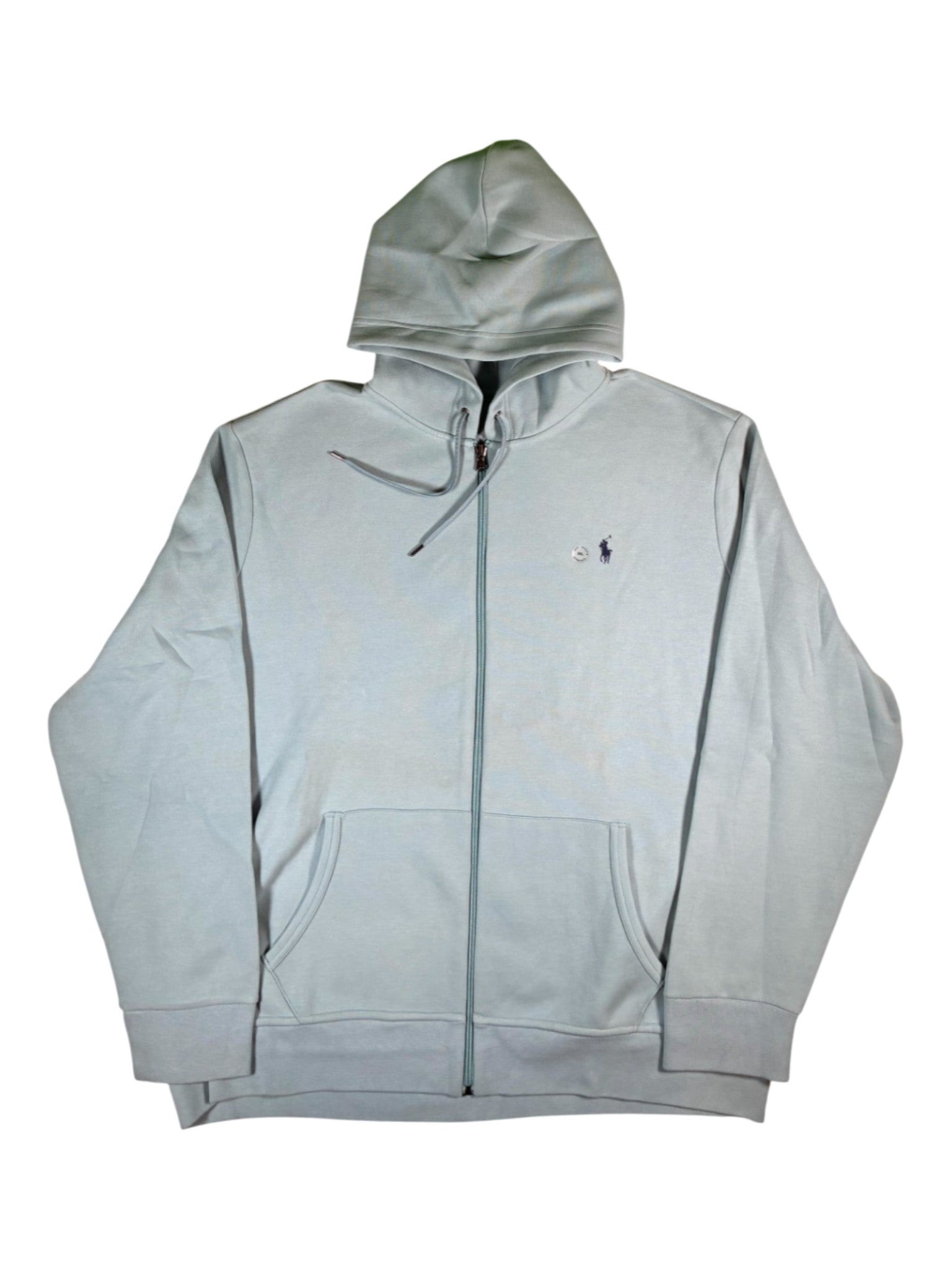 Polo Zip Up Baby Blue Hoodie