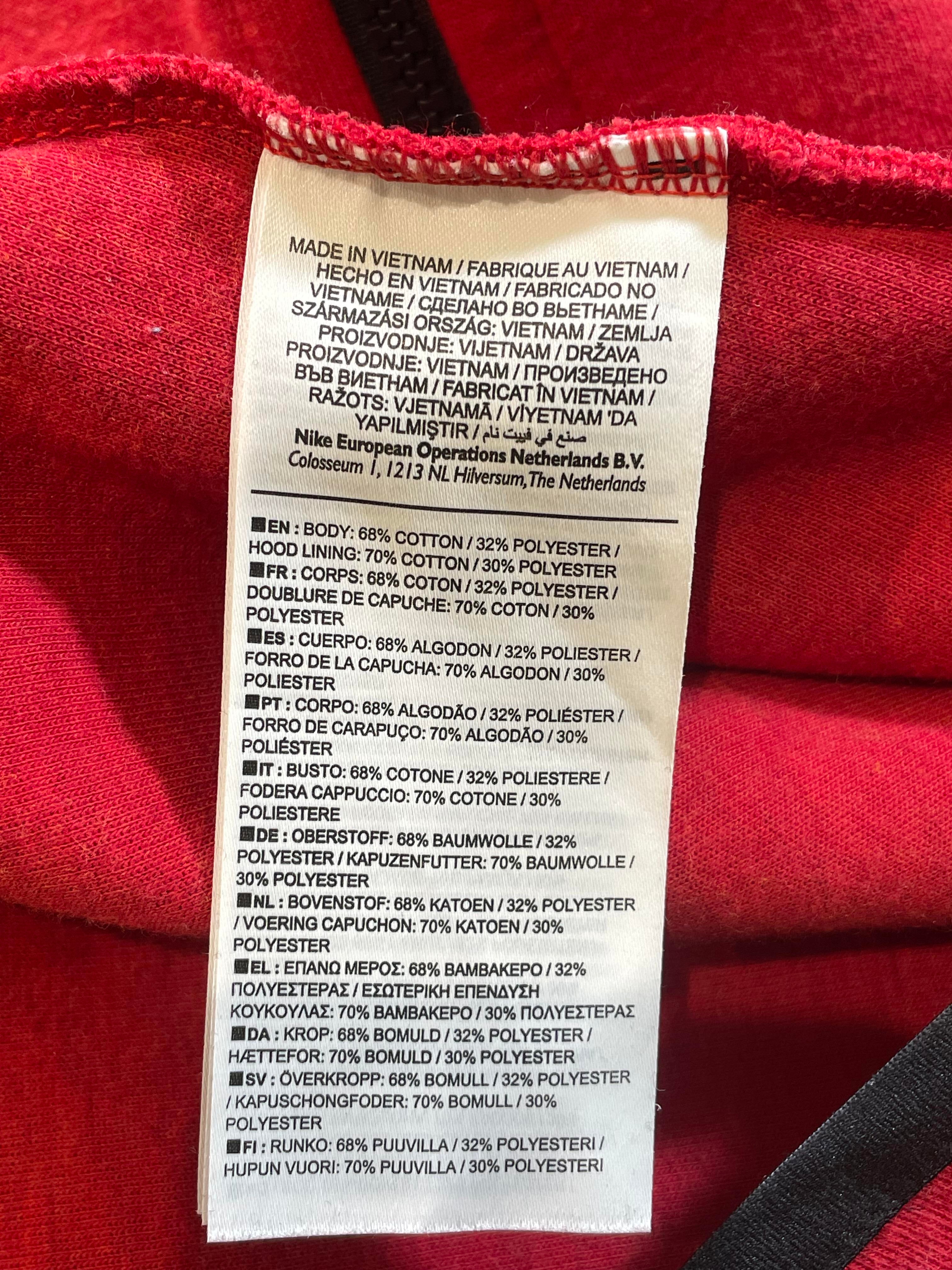 Nike Tech Red Zip Up