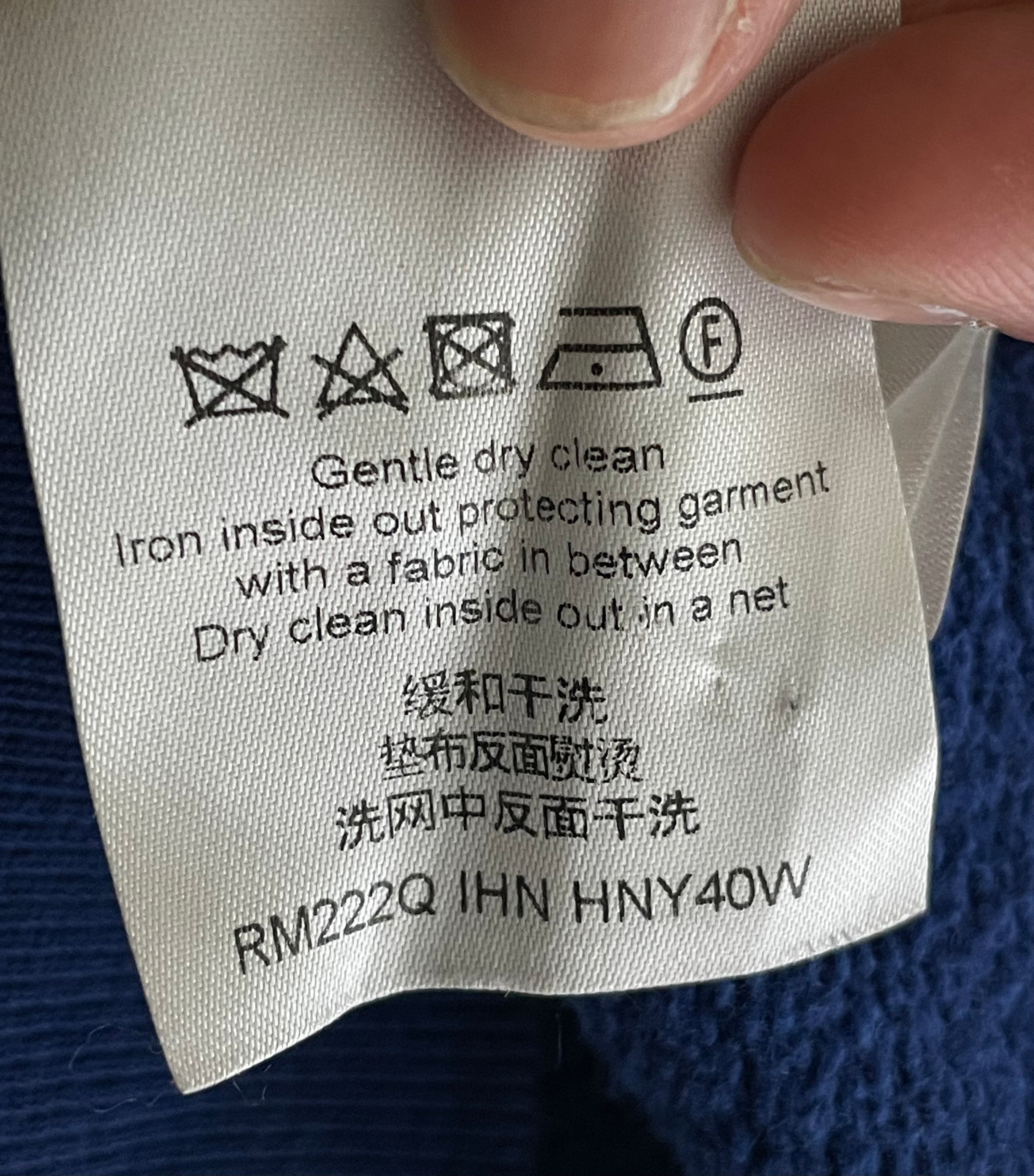 LV Blue Circle Cut Hoodie