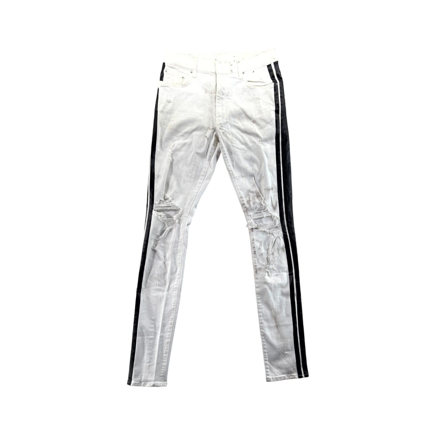 Amiri Stripe White & Black Jeans