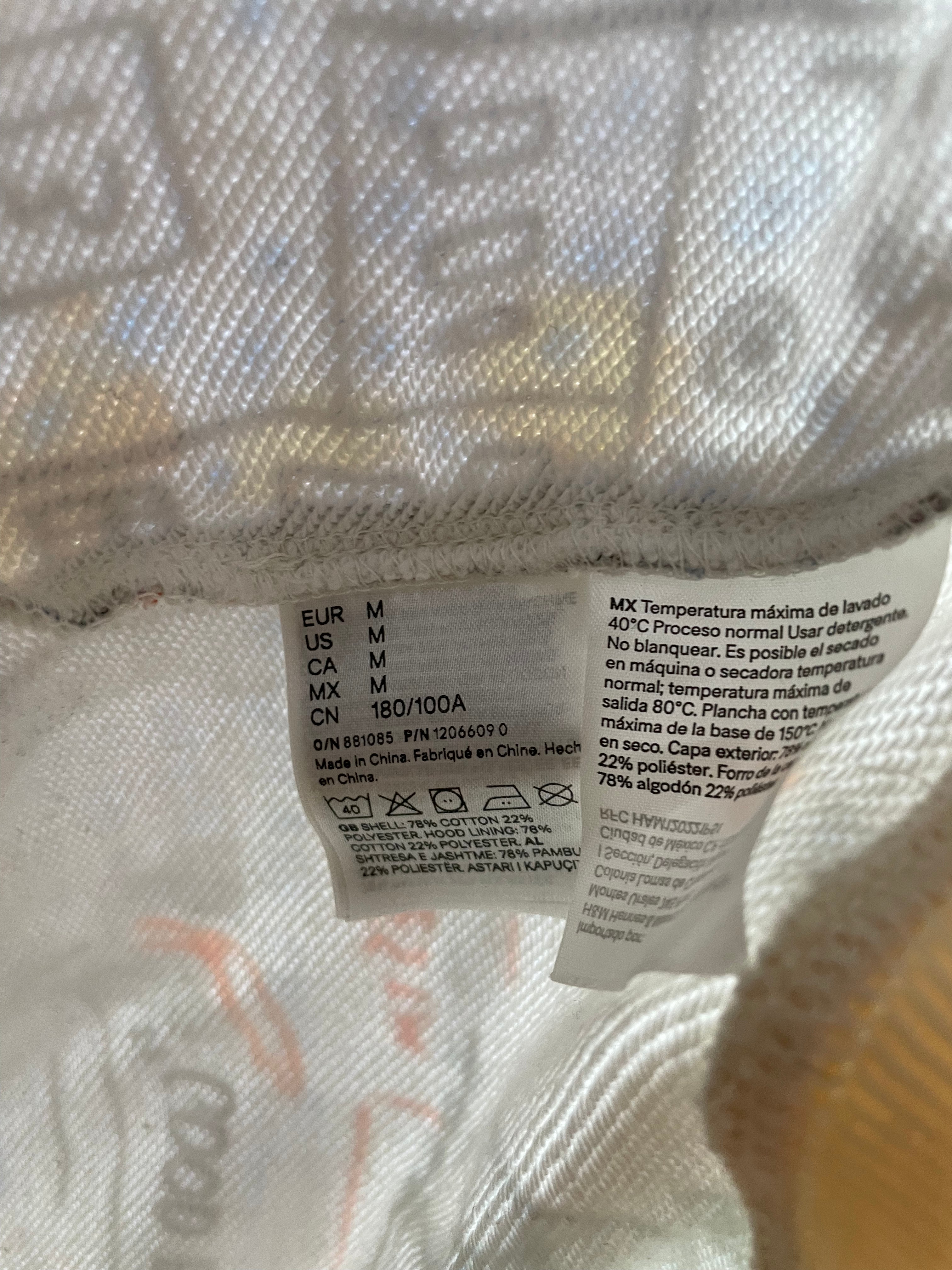 WDW H&M Hoodie Used Medium