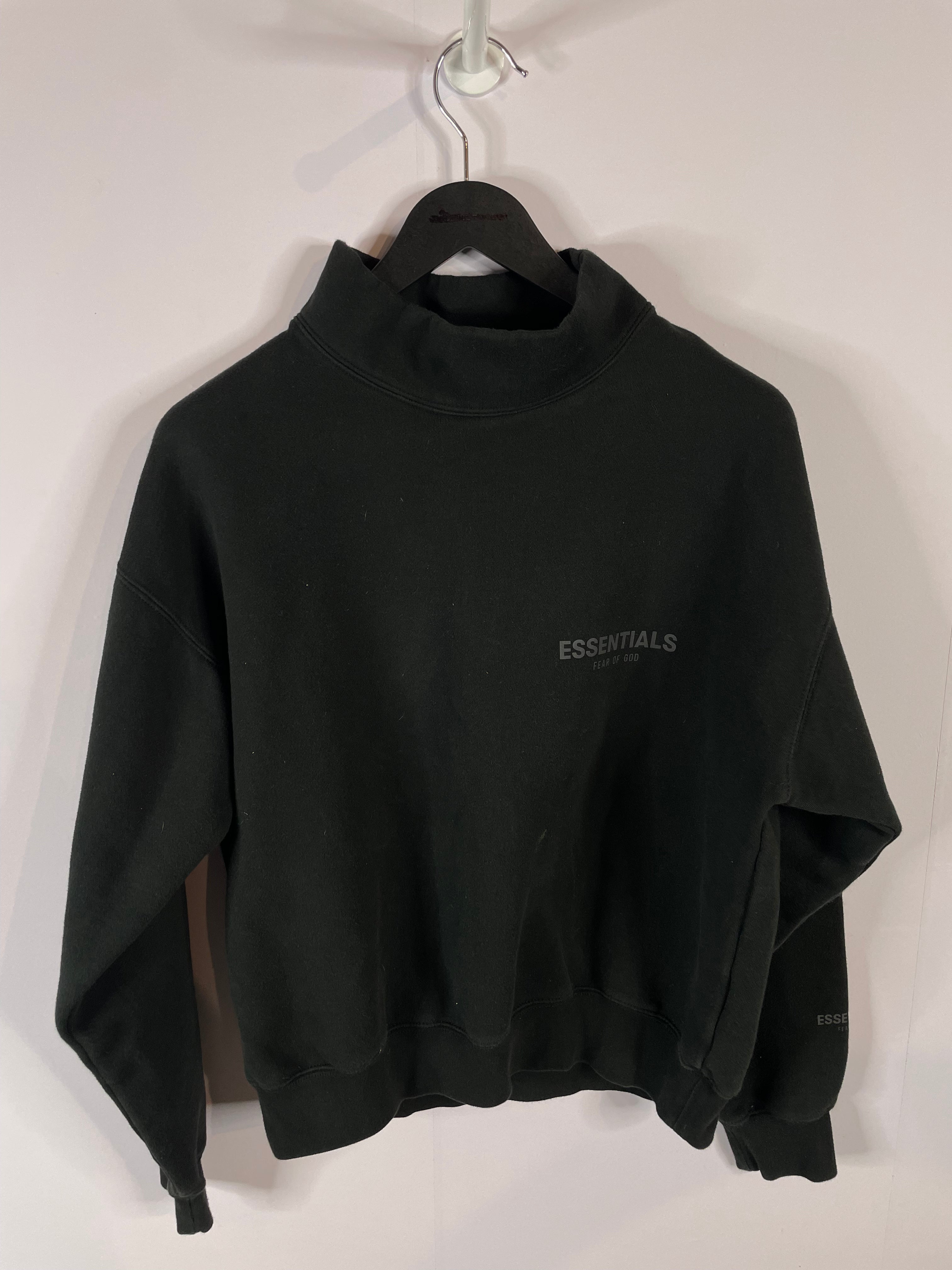 Essentials Black Crewneck 3M Used XXS