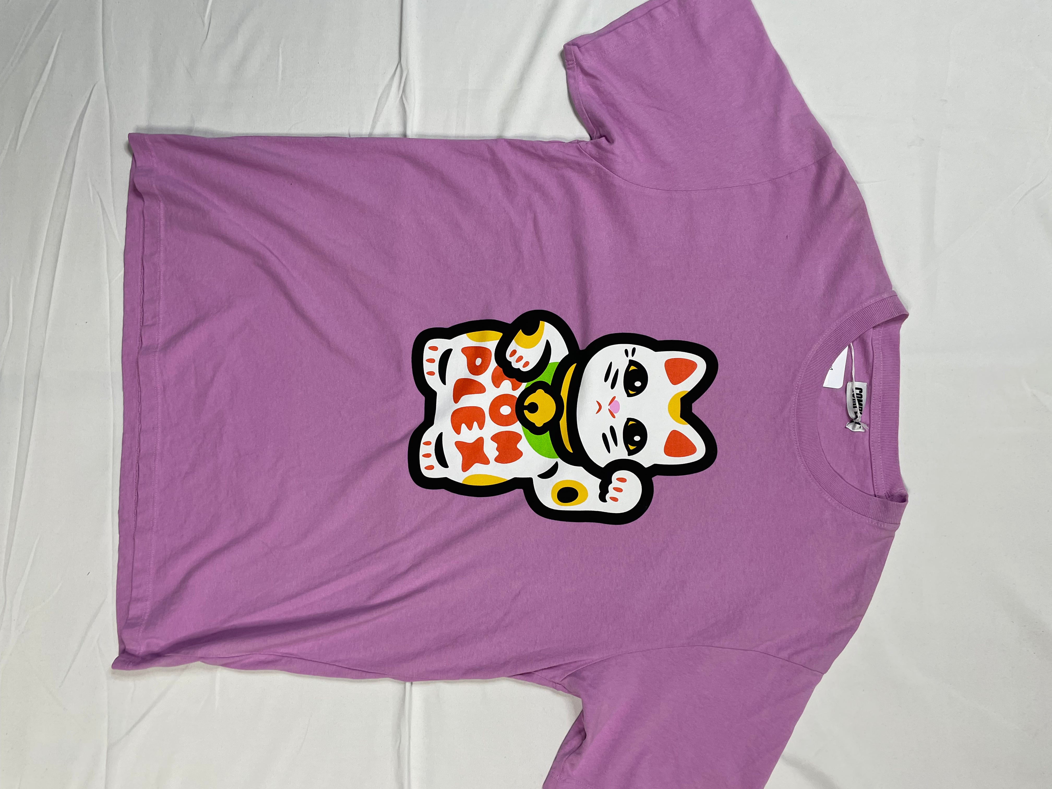 Complex Lucky Cat Tee Purple size:Medium New