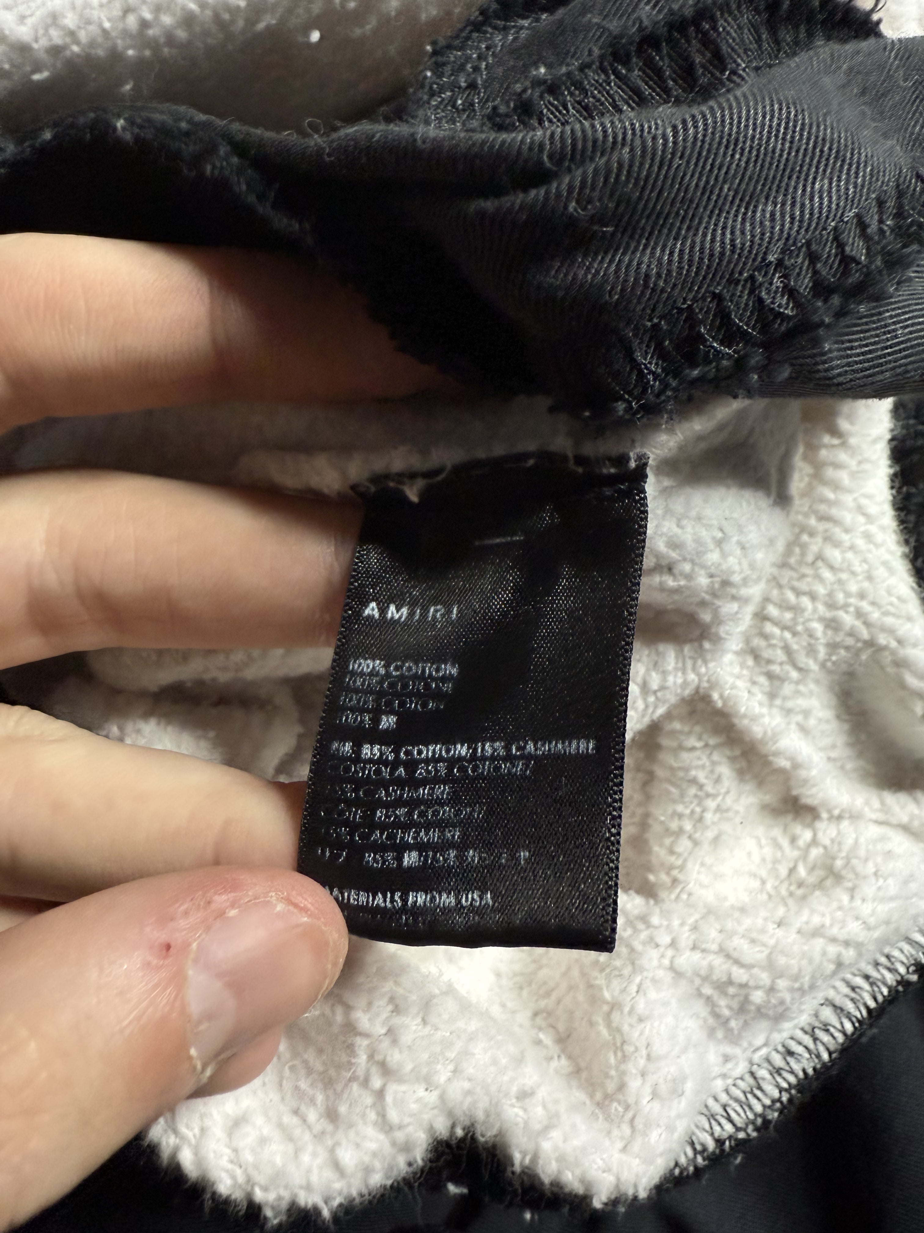 Amiri Side Logo White Sweats