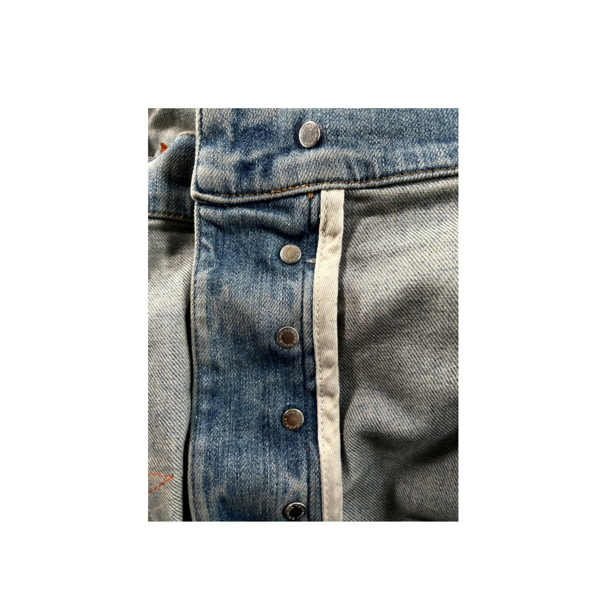 Amiri Chemist Stars Light Wash & Orange Jeans