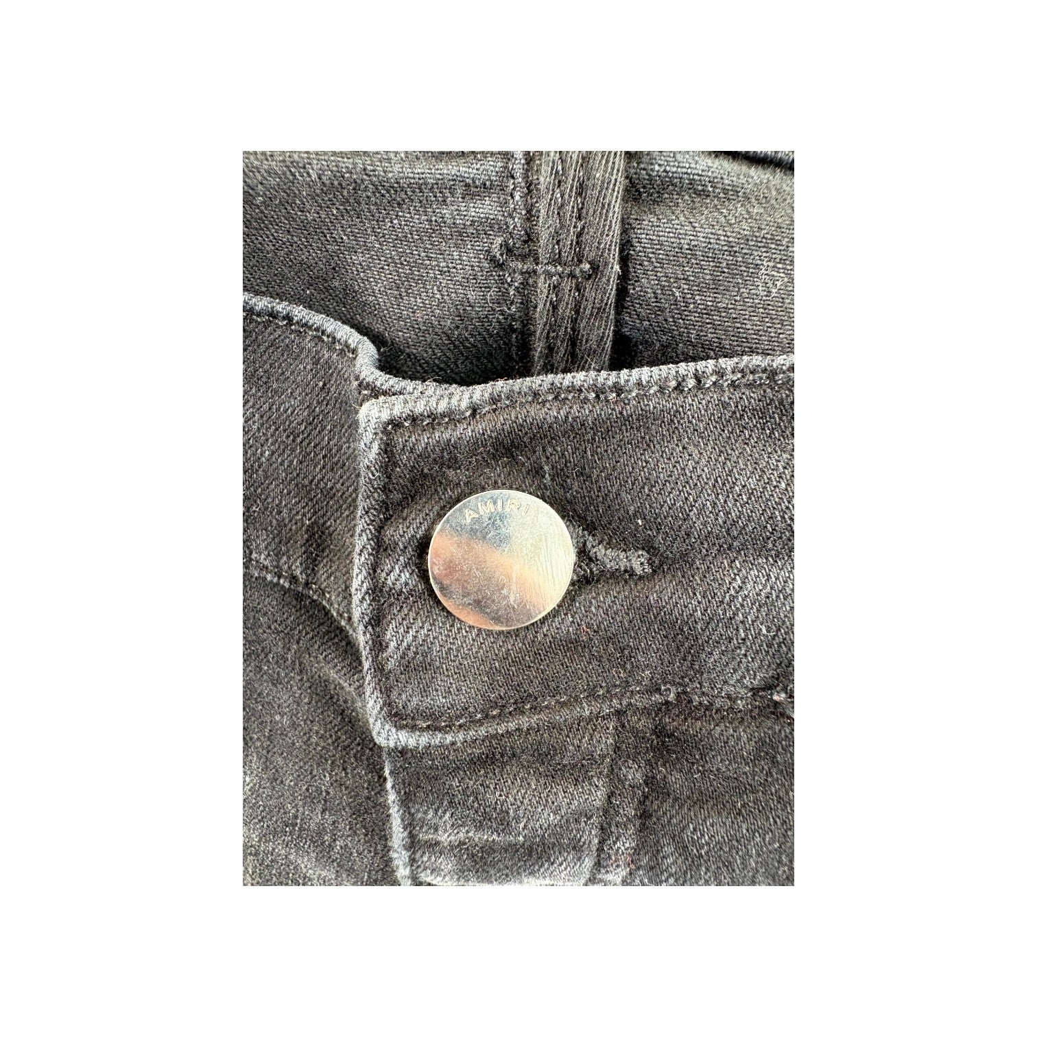 Amiri "MX1" Patch Black Wash & Red Jeans