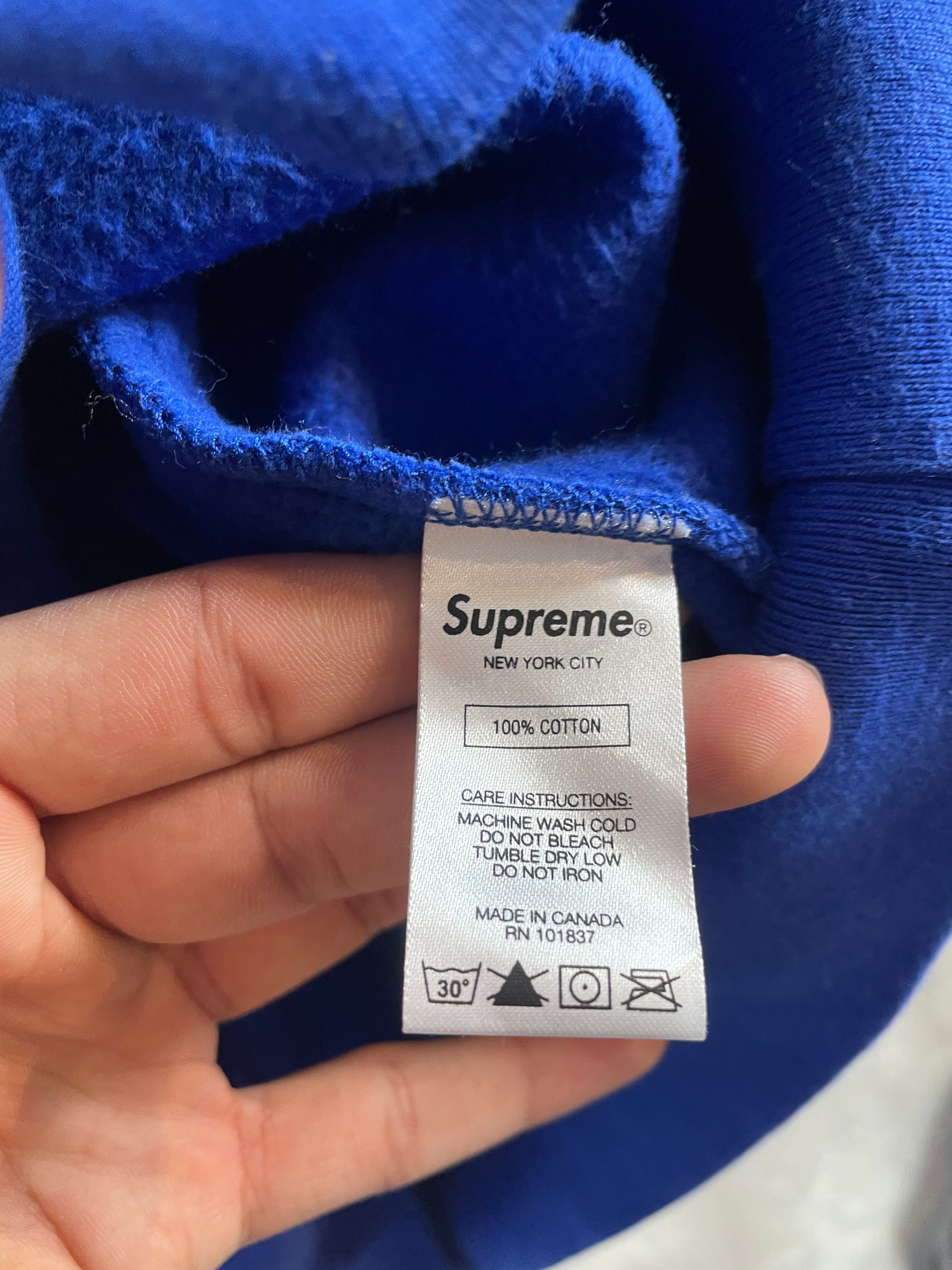 Supreme Blue Black Futura Crewneck Used Medium