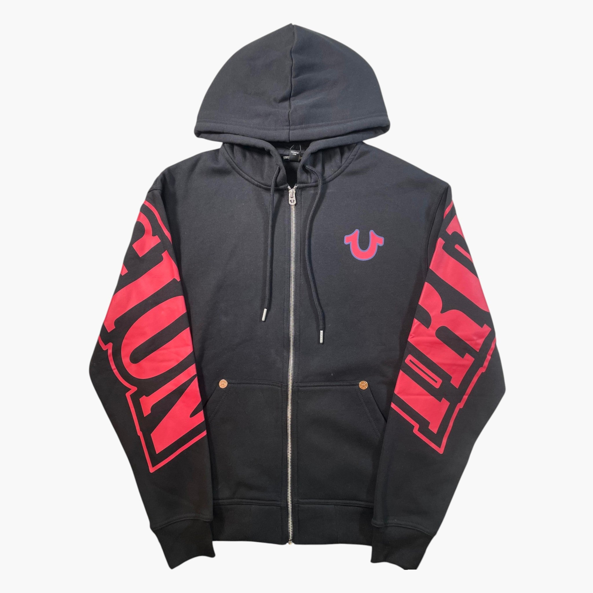 True Religion Overt Arch Logo Zip Up