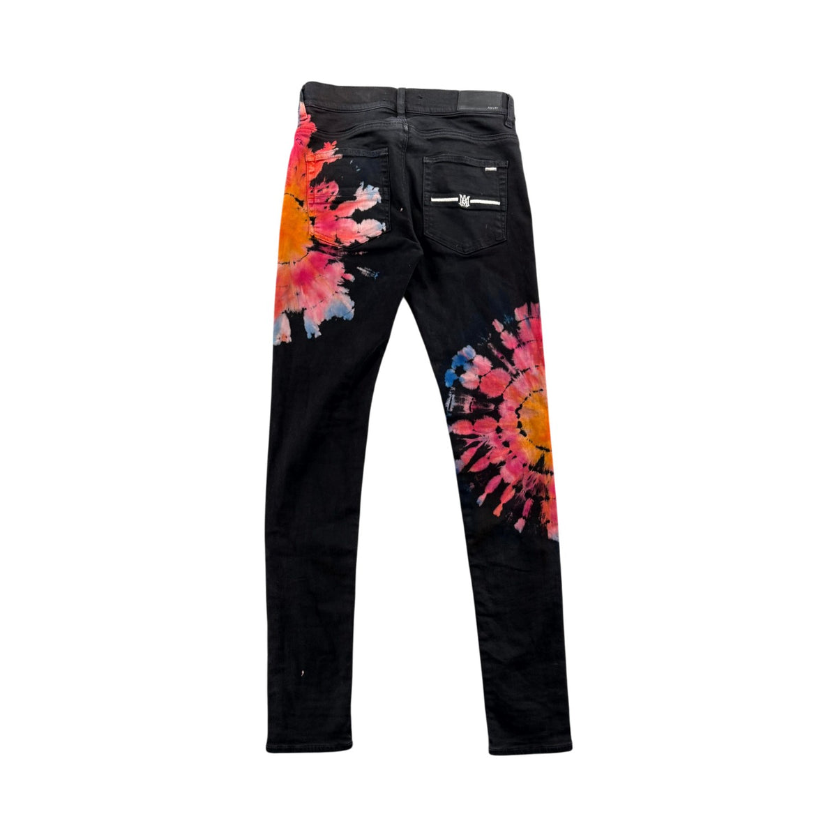 Amiri Tie Dye Black Jeans