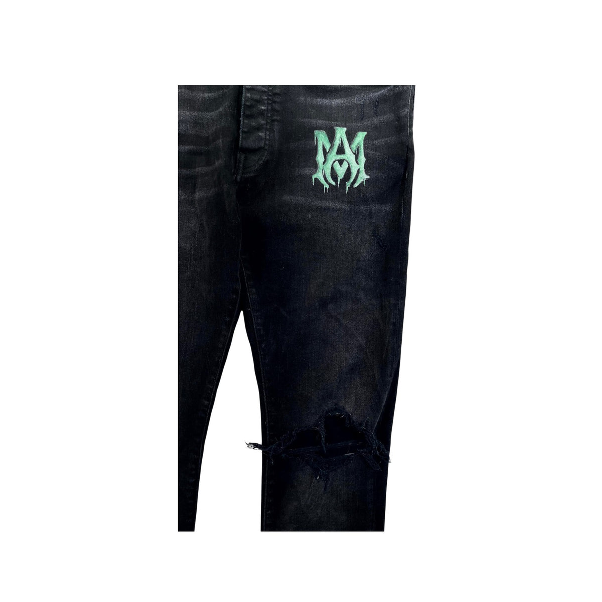 Amiri MA Slime Black Wash Jeans