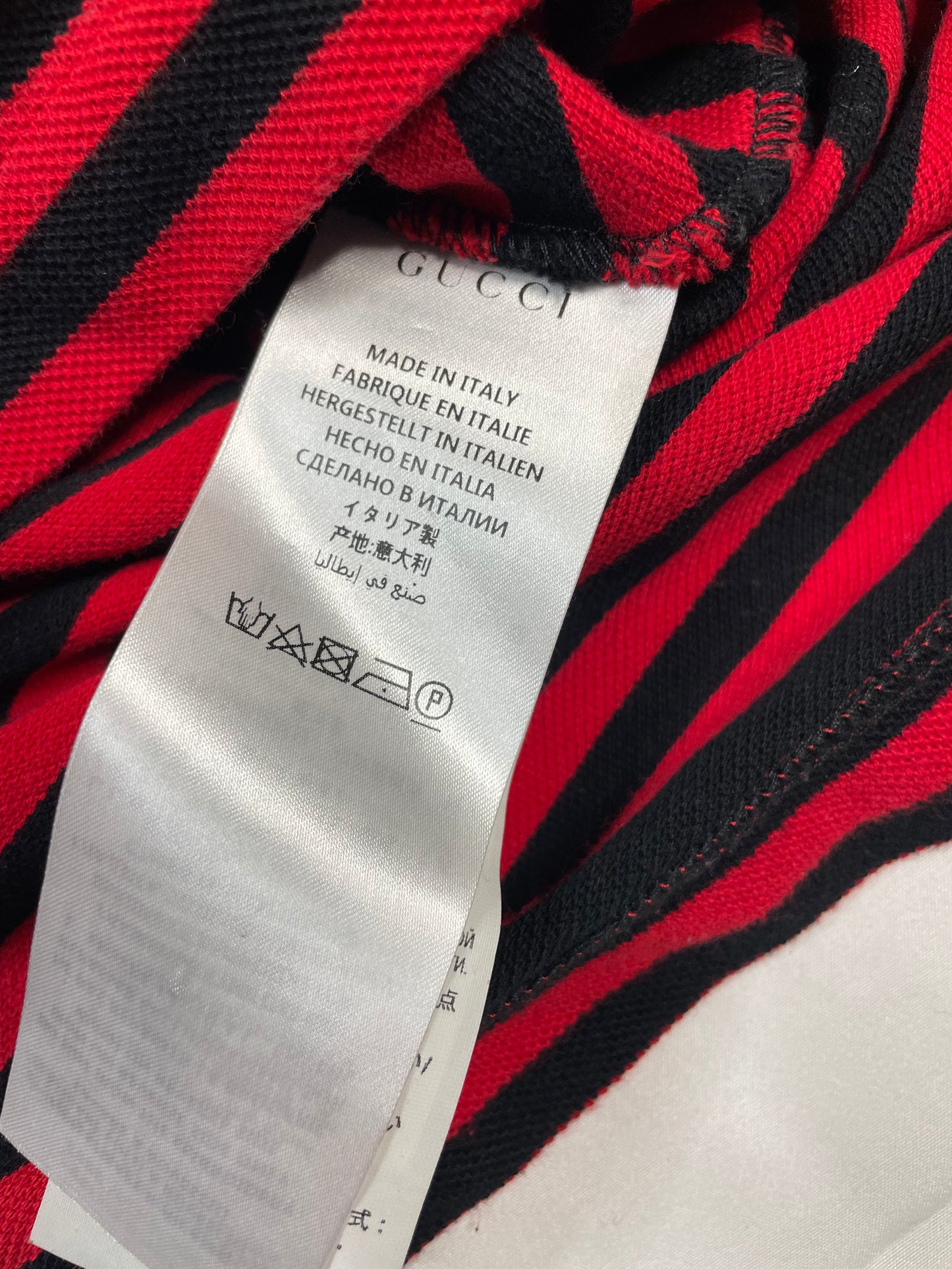 Gucci Polo Bee Red Stripe size:Small Used