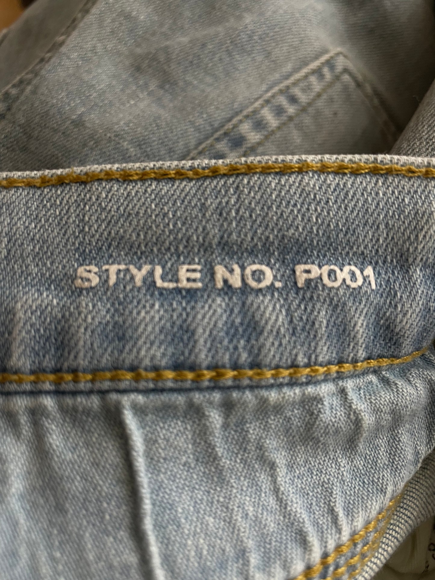 Purple Brand Light Wash Ripped Blue Jeans