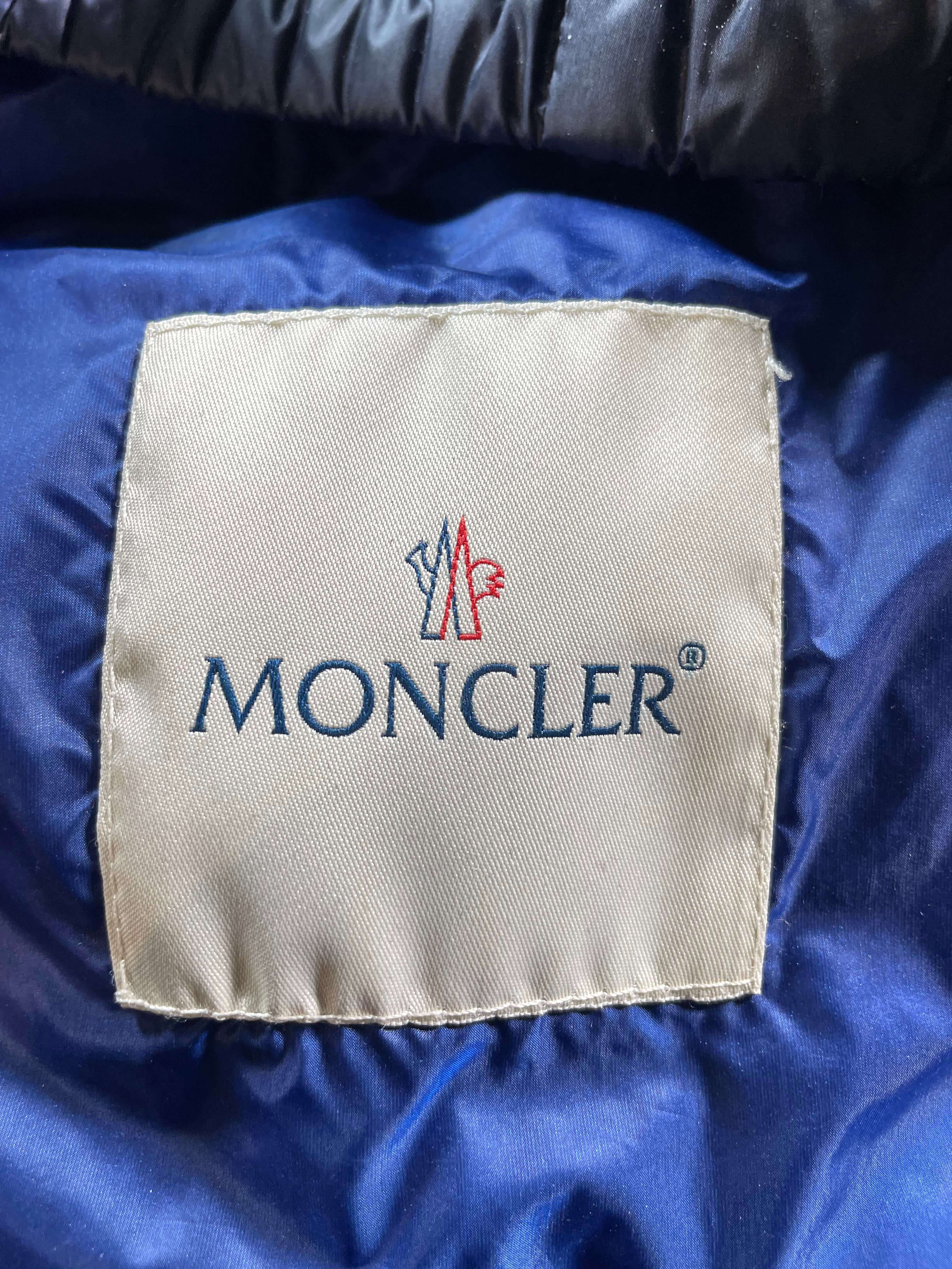 Moncler Navy Hooded Vest