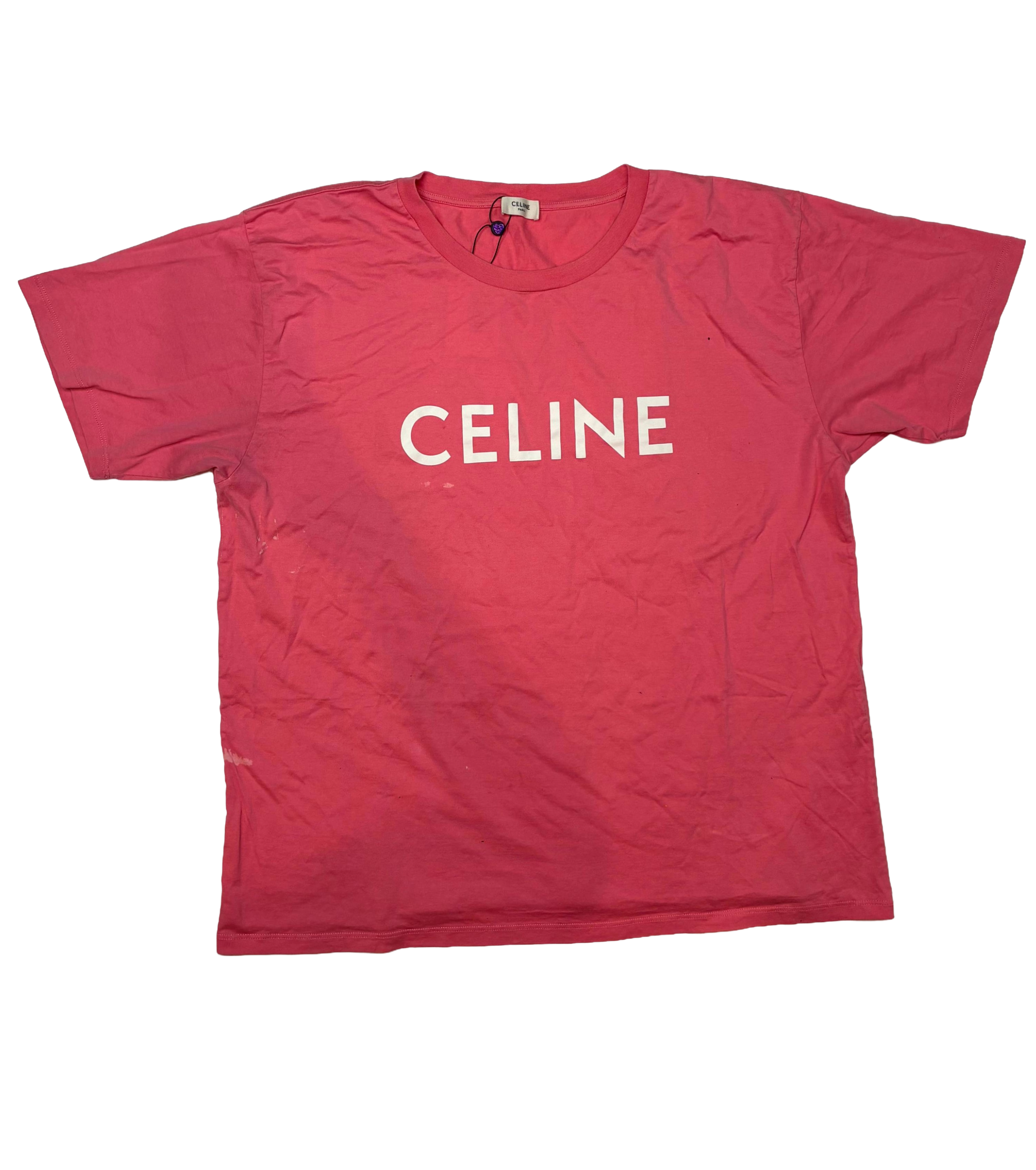 Celine Pink & White Tee