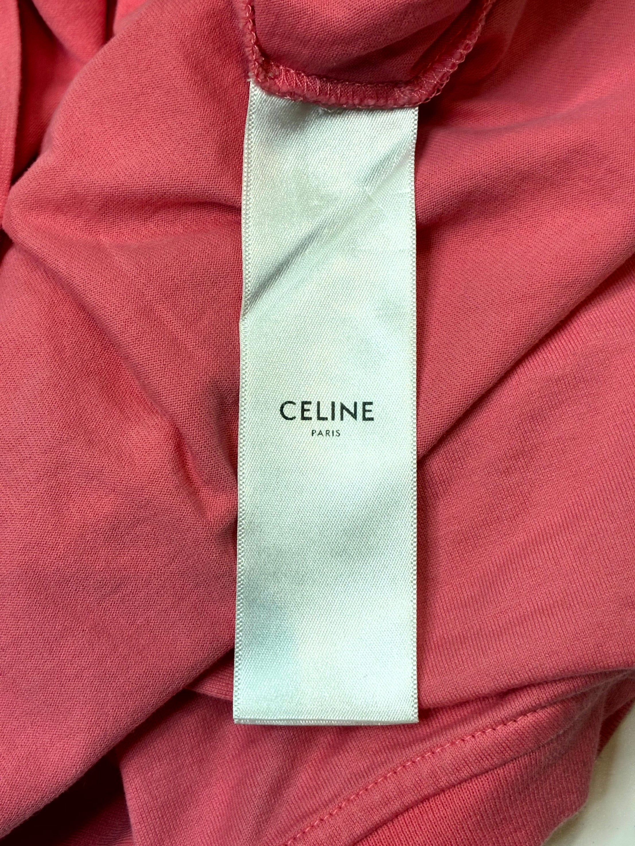 Celine Pink & White Tee