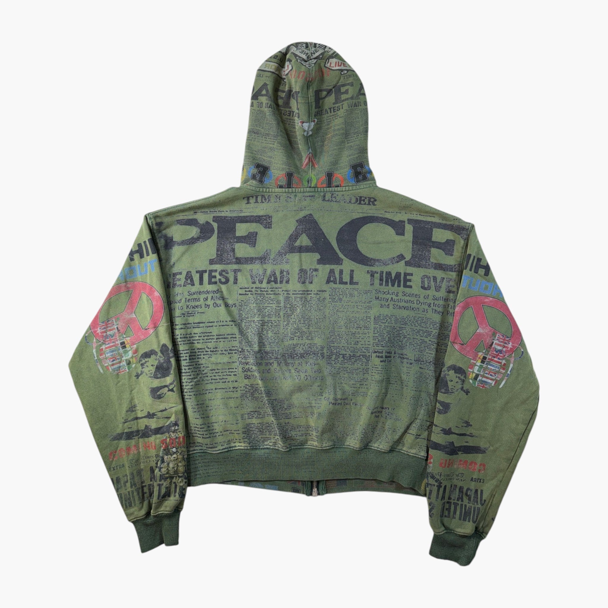 Vale Peace Corps Green Zip Up