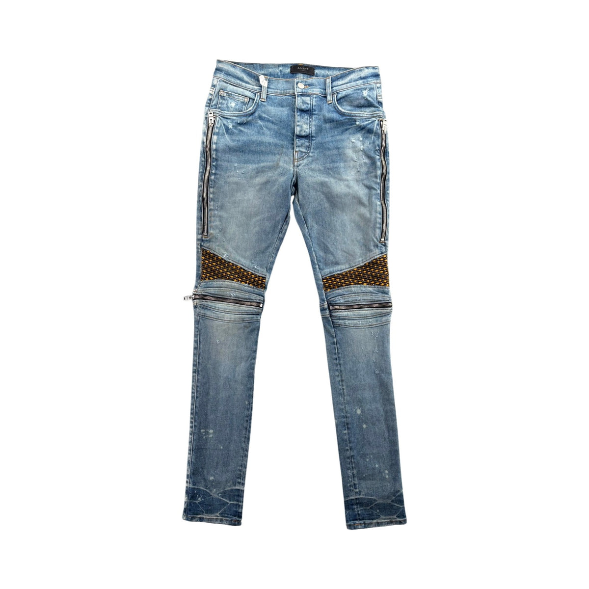 Amiri Bee Patch "MX2" Light Wash Jeans