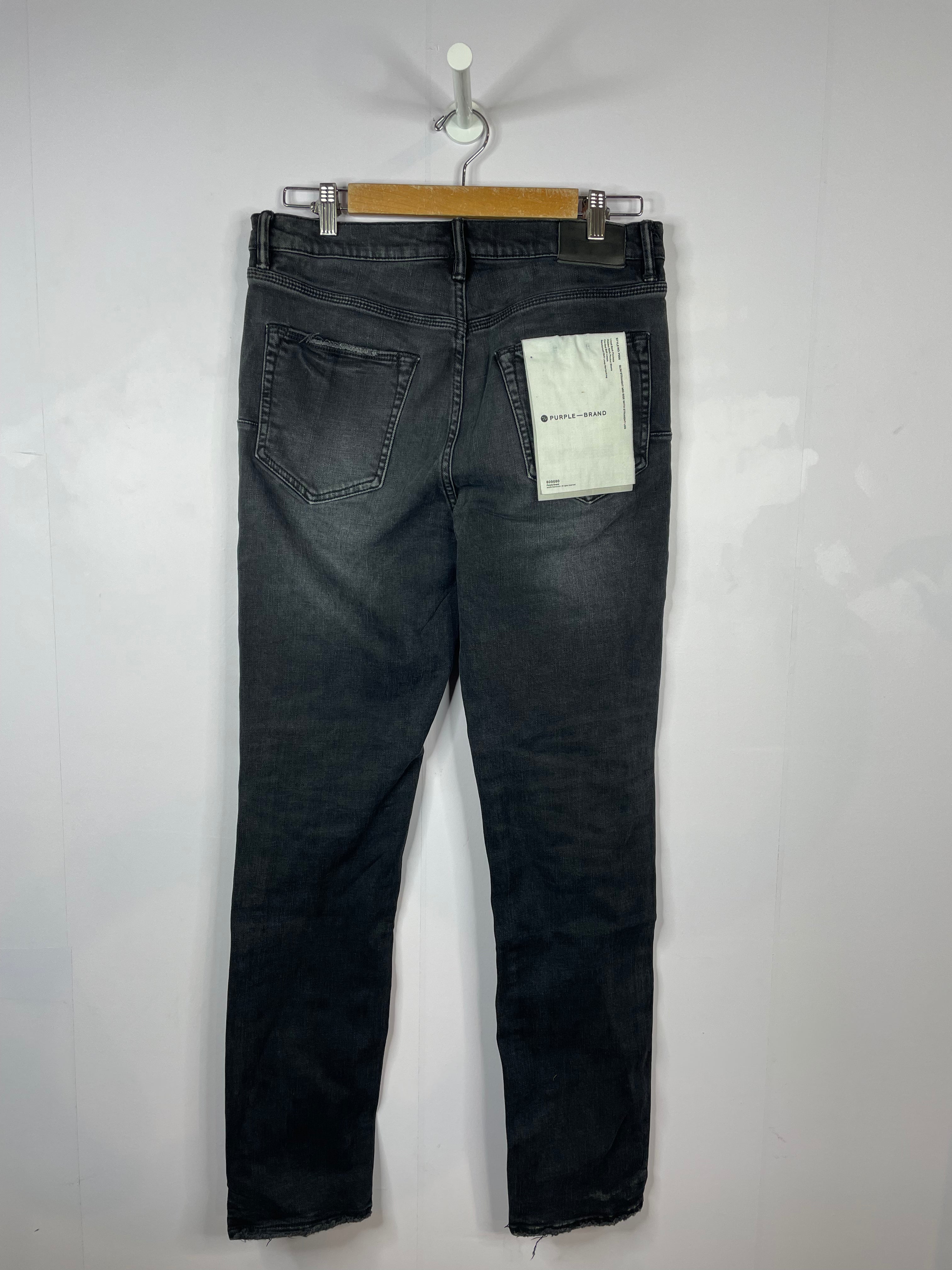 Purple Brand Black Faded Wash Jeans