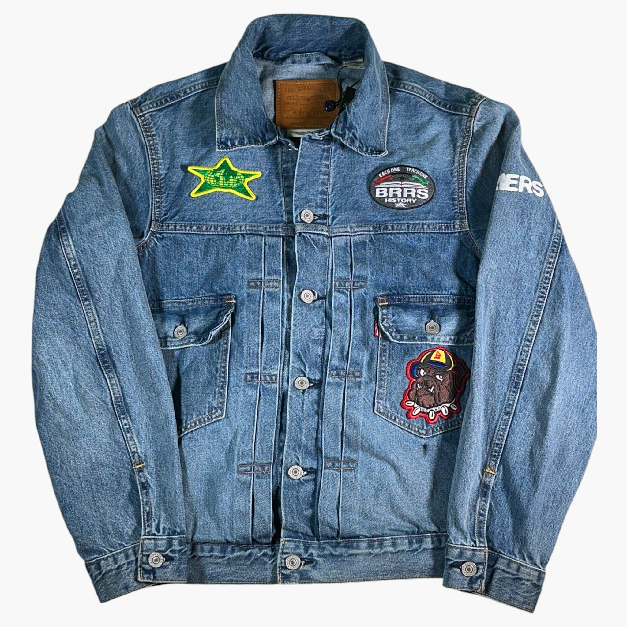 Barriers Levi’s Patchwork Light Wash Denim Jacket