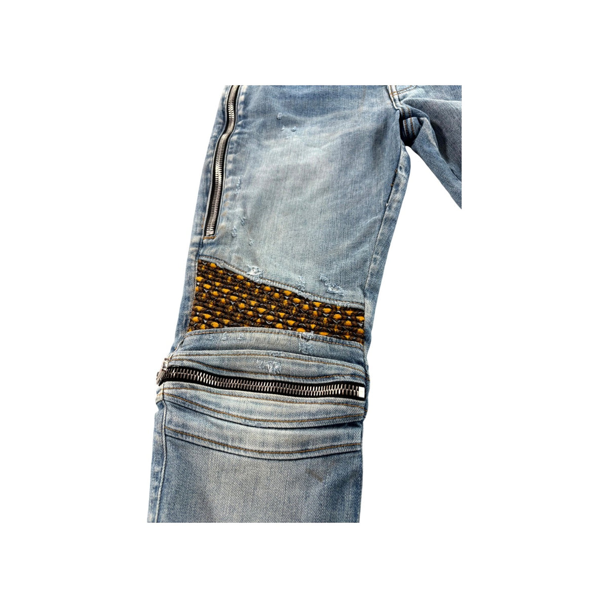 Amiri Bee Patch "MX2" Light Wash Jeans