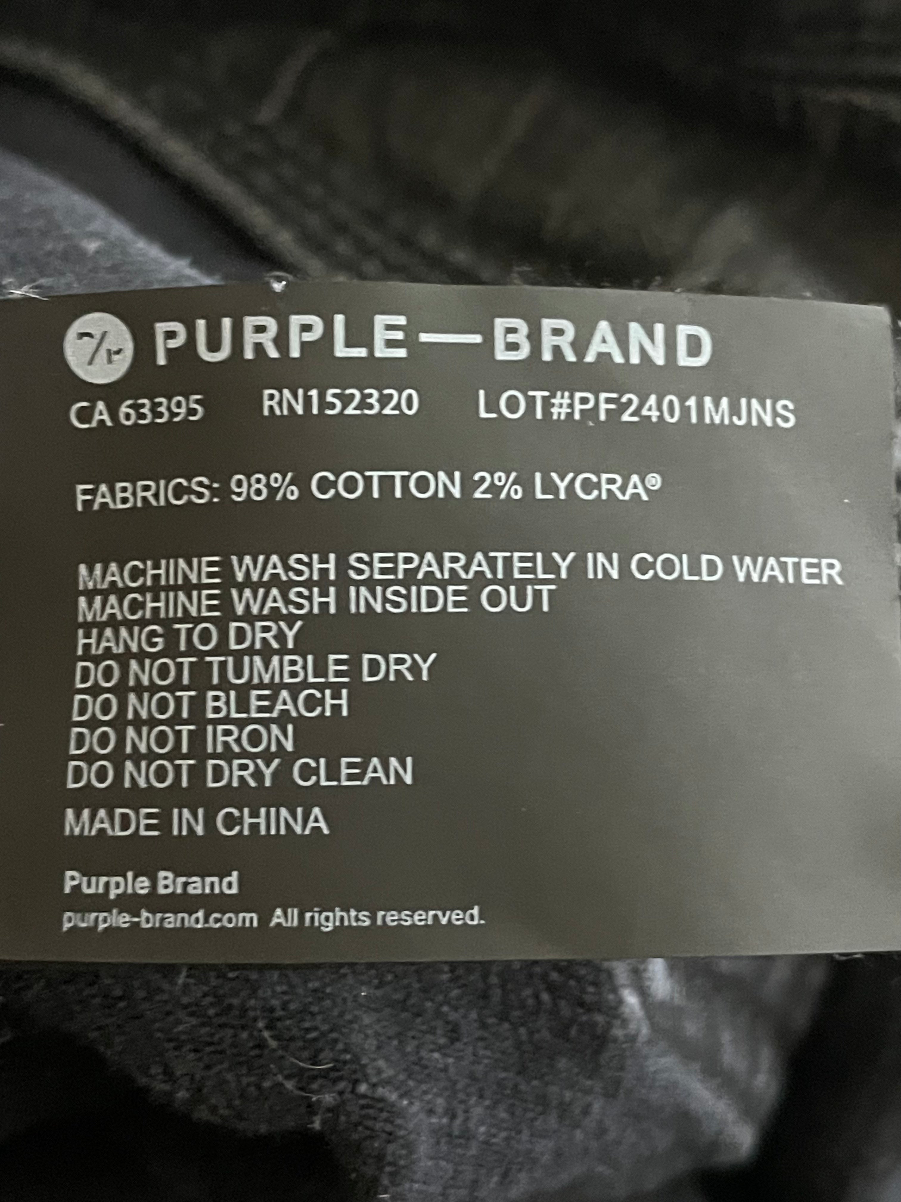 Purple Brand Black Faded Wash Jeans