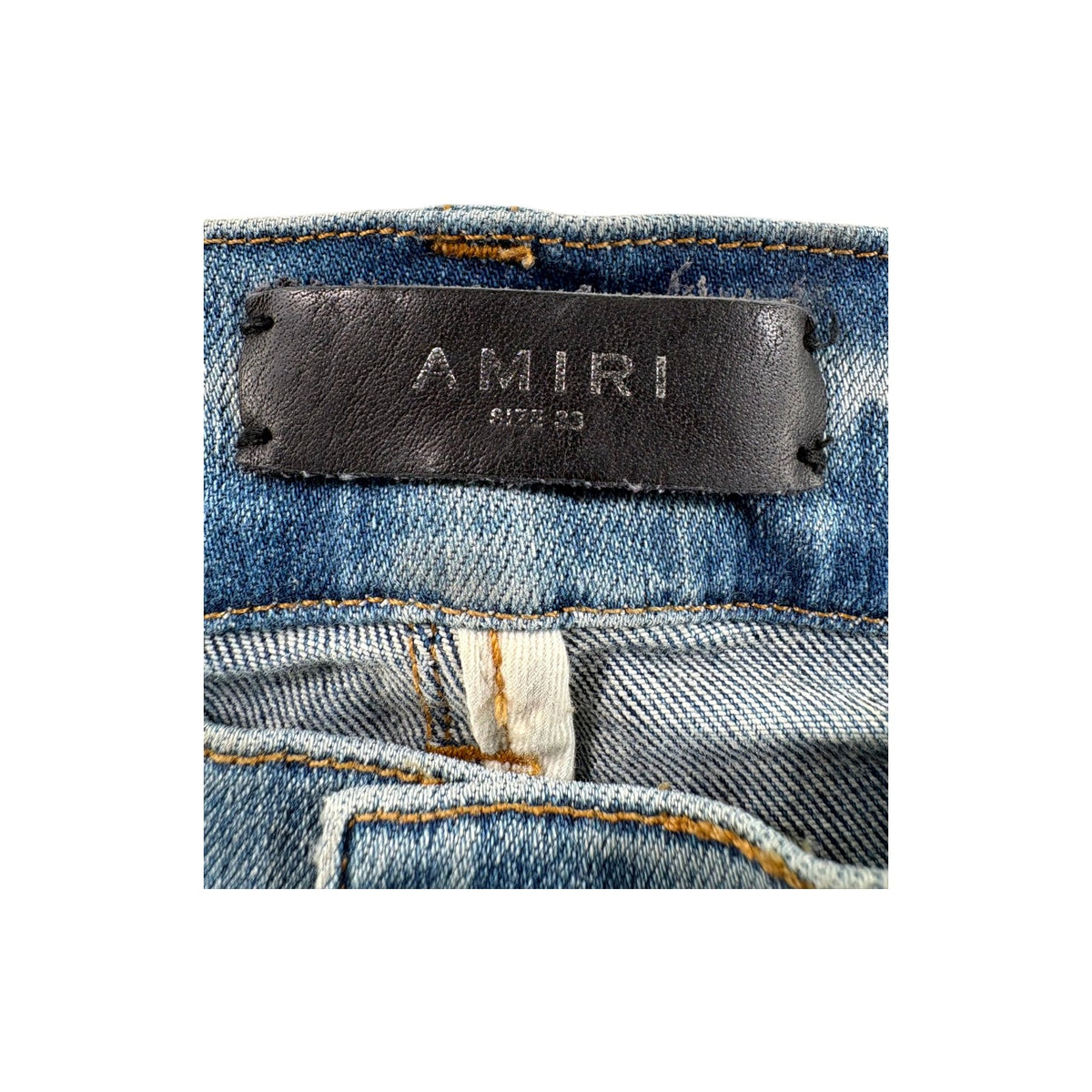 Amiri Bee Patch "MX2" Light Wash Jeans