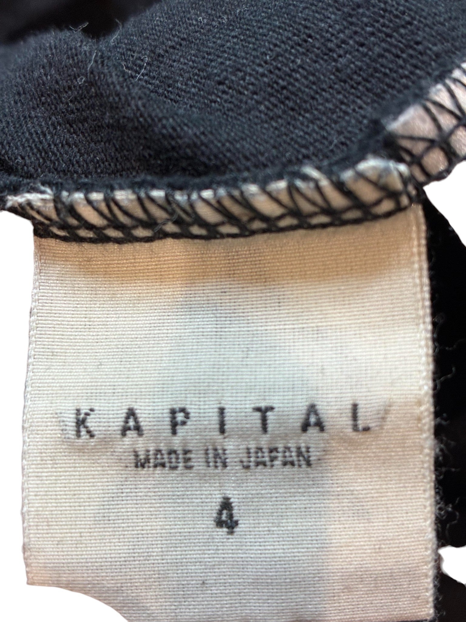 Kapital Smiley Black Orange Long Sleeve