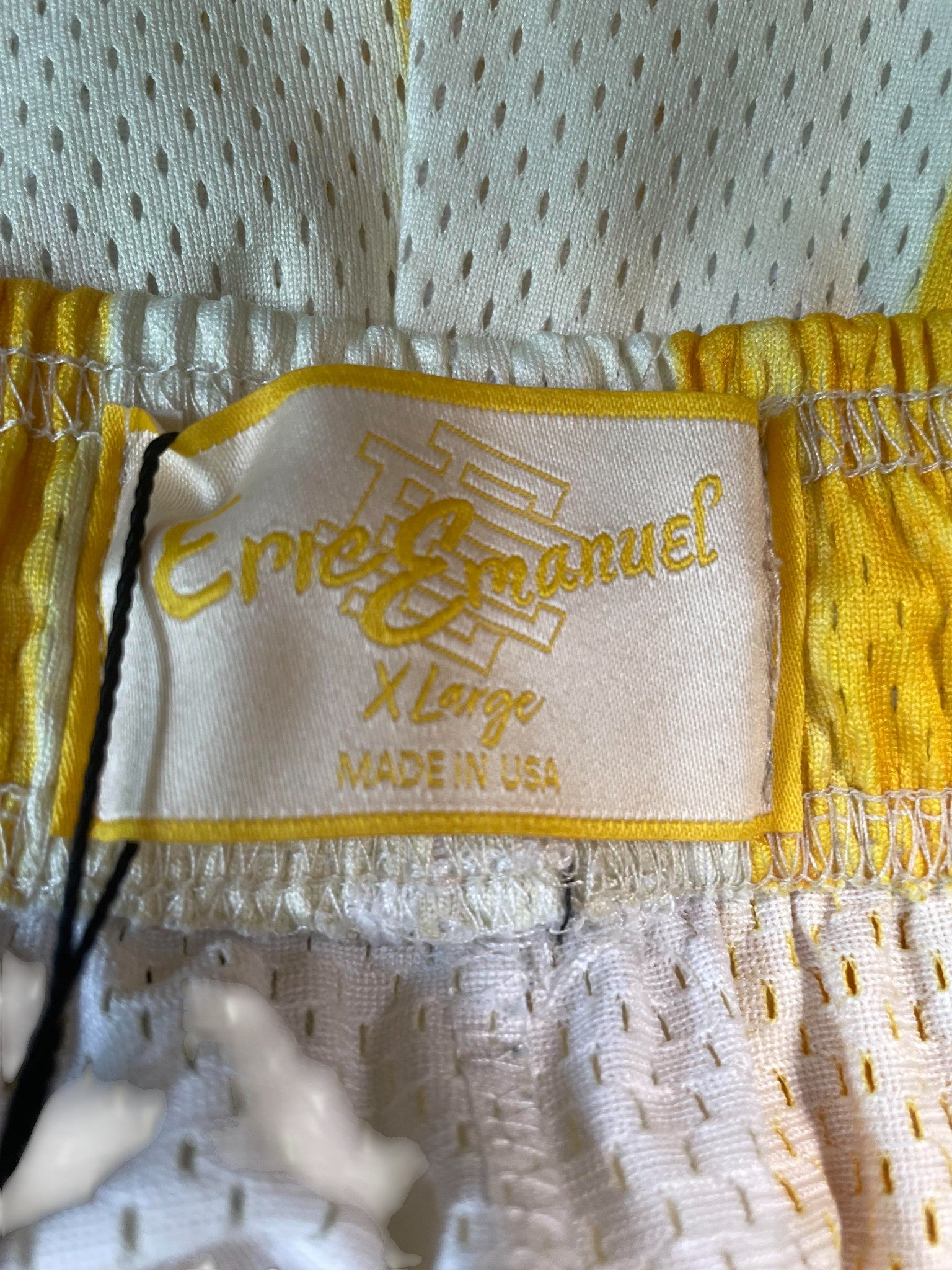 Eric Emanuel Yellow & Navy Stripe Shorts