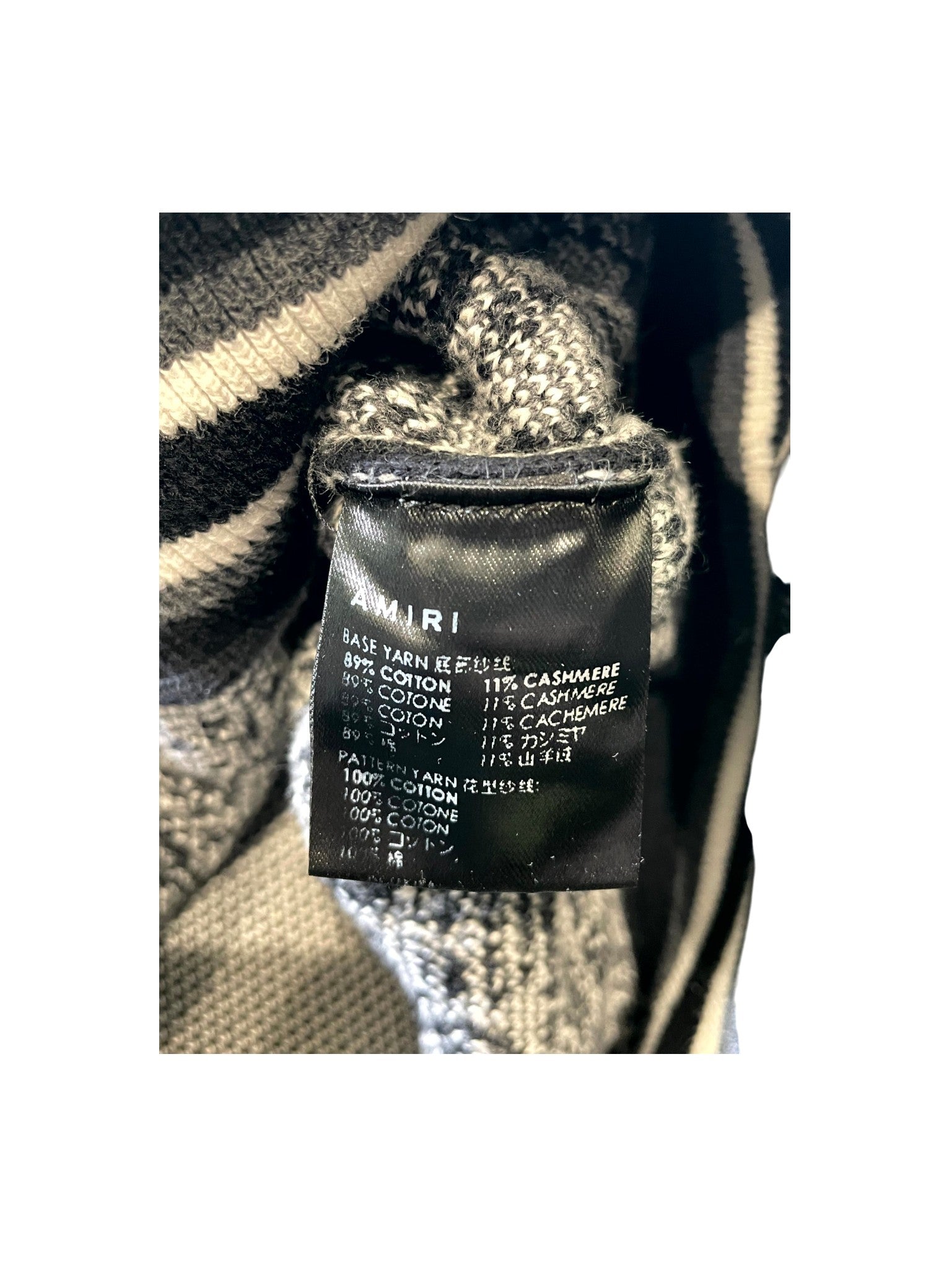 Amiri "MA Knit Paisley" Black Hoodie