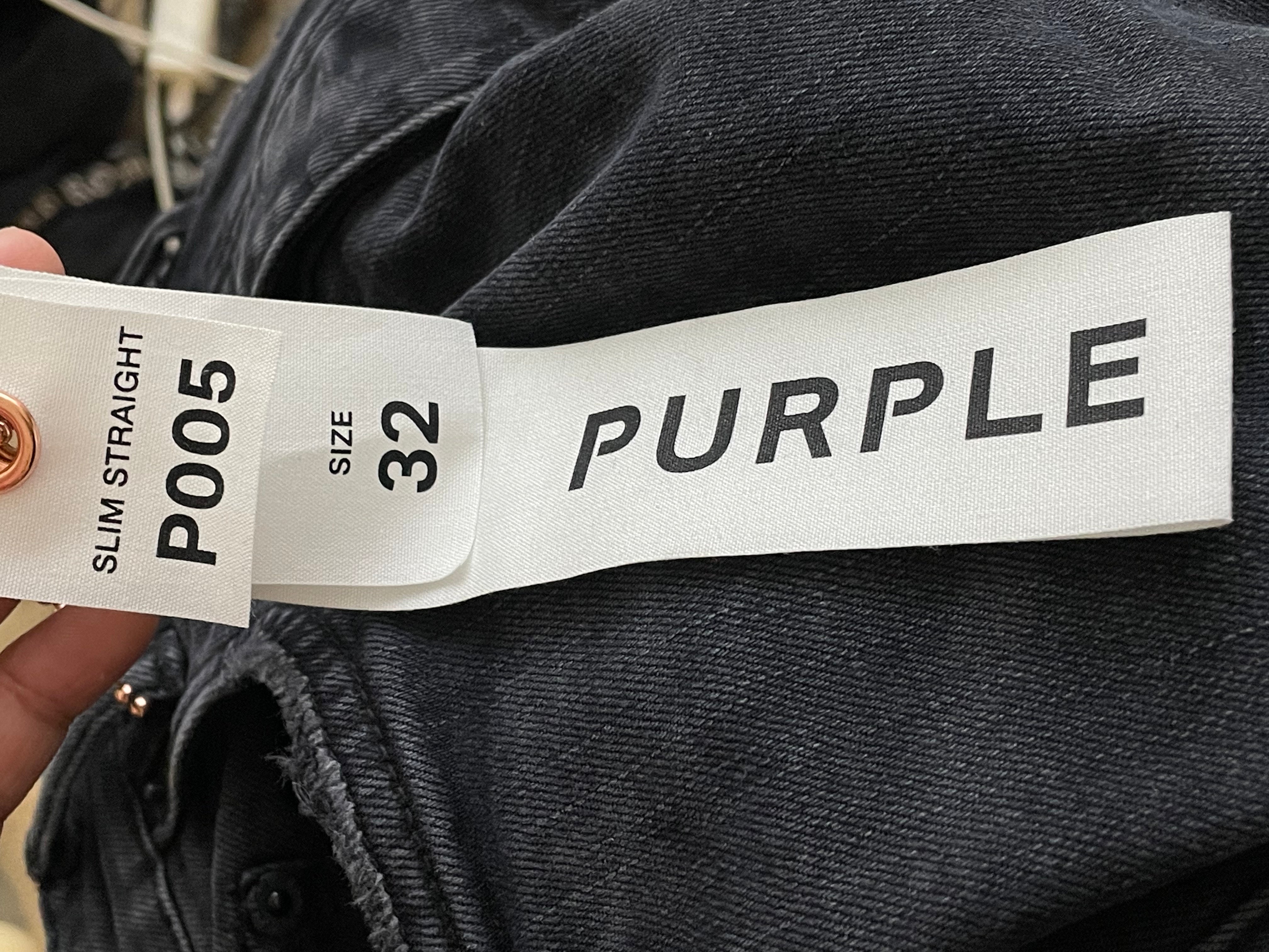 Purple Brand Black Faded Wash Jeans