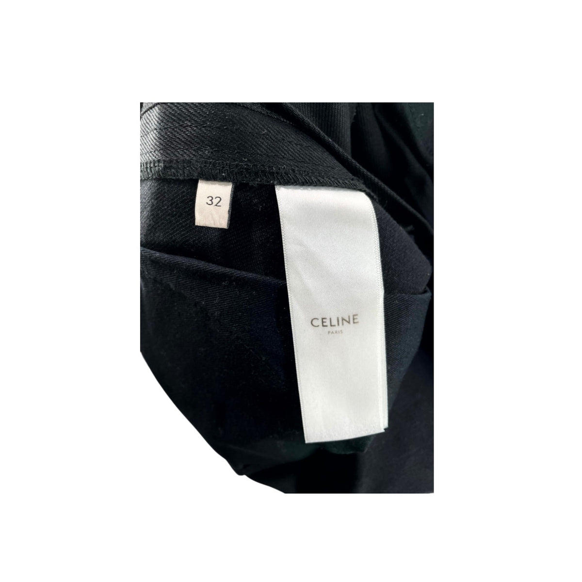 Celine Plain Black Jeans