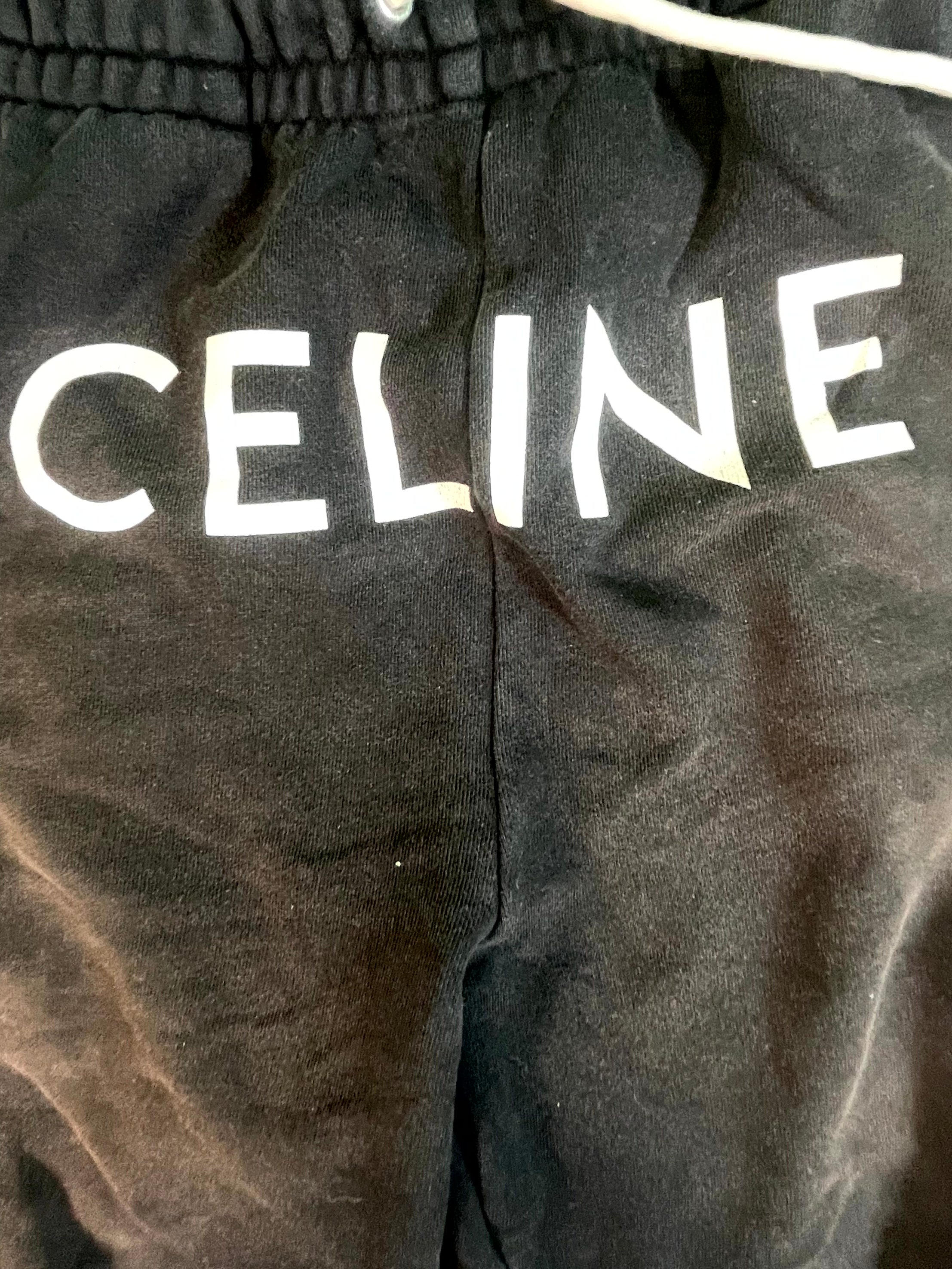 Celine Logo Black & White Sweats