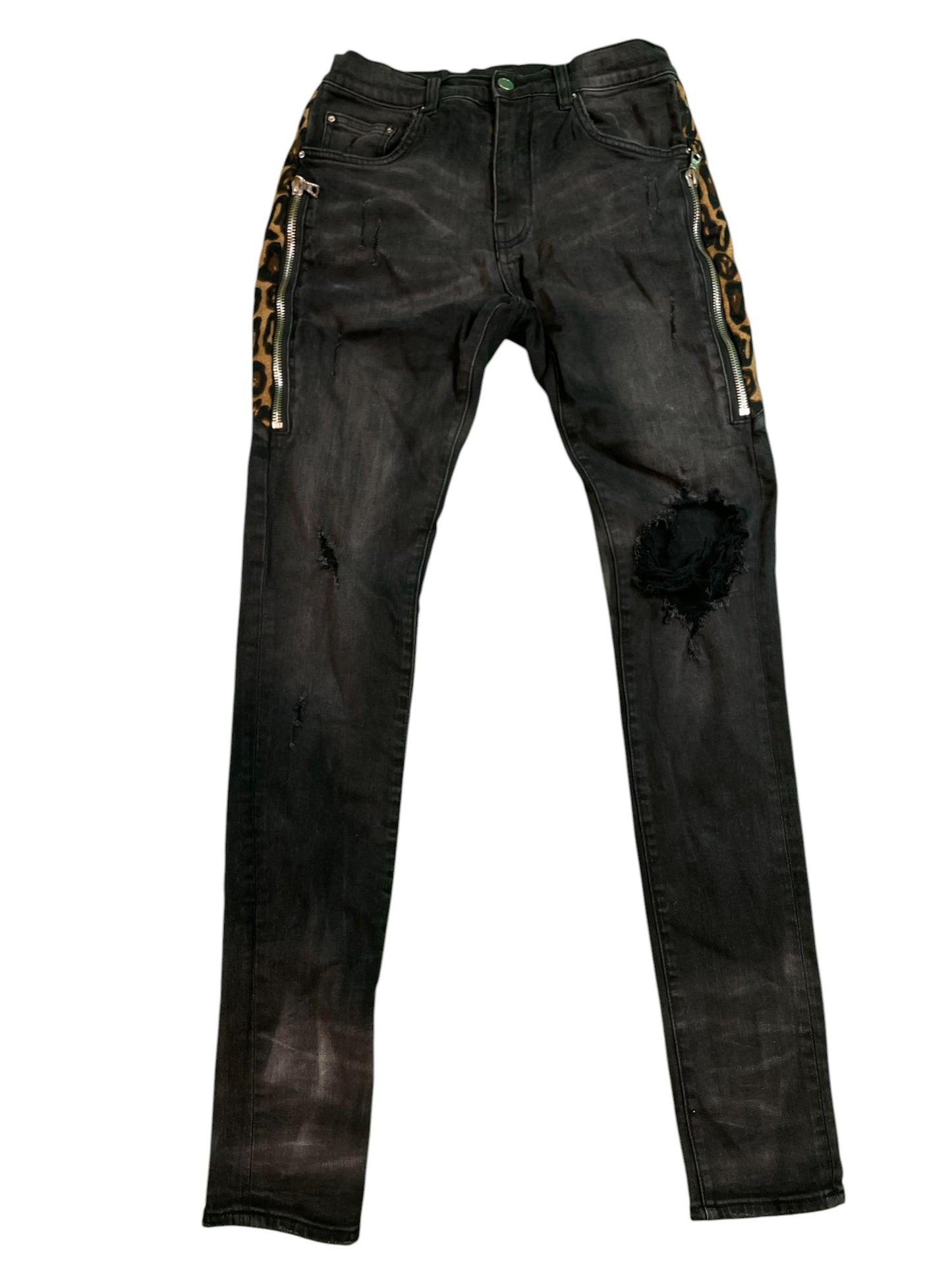 Amiri Cheetah Thrasher Jeans