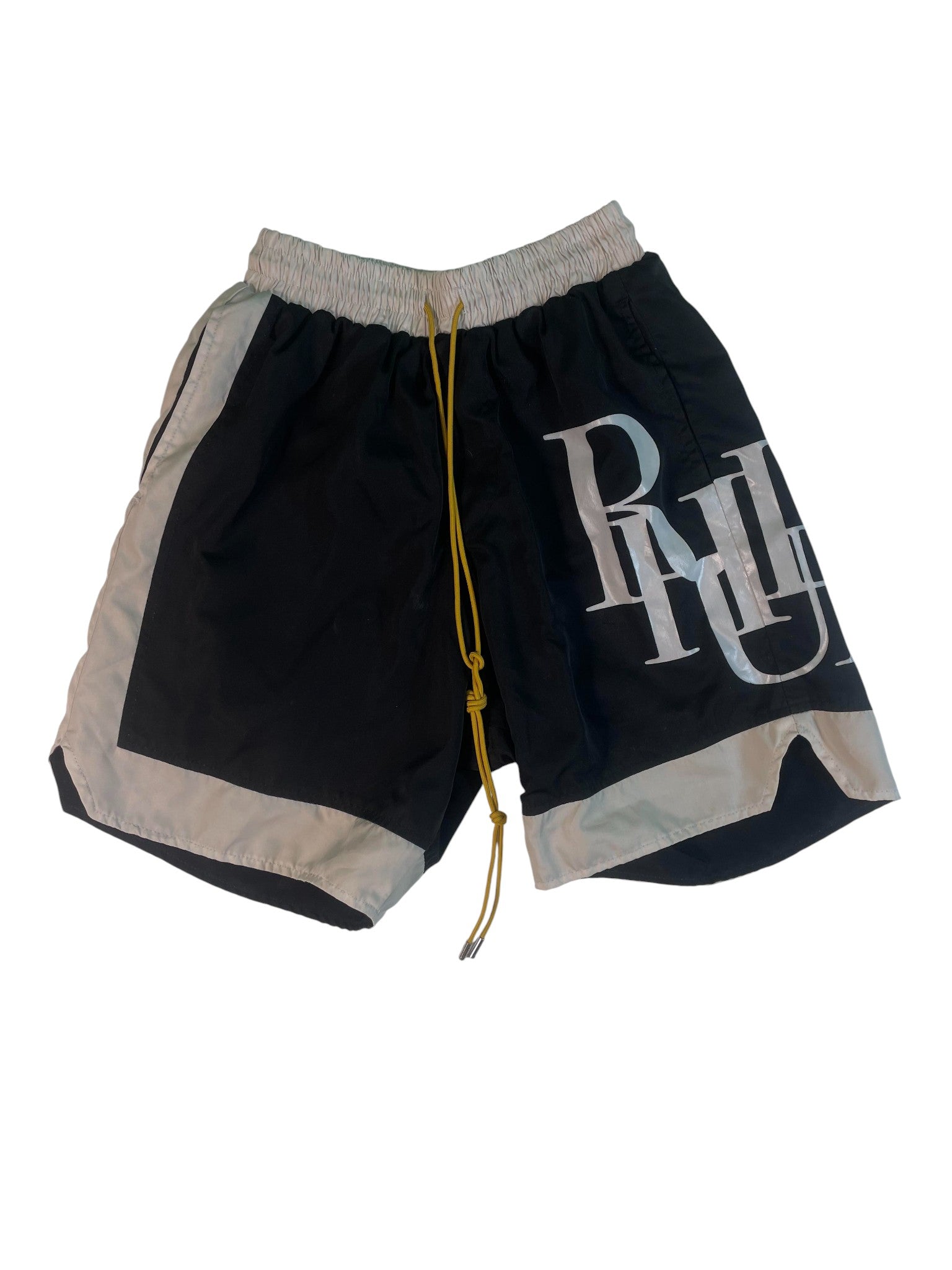 Rhude Black & Grey Swim Trunks