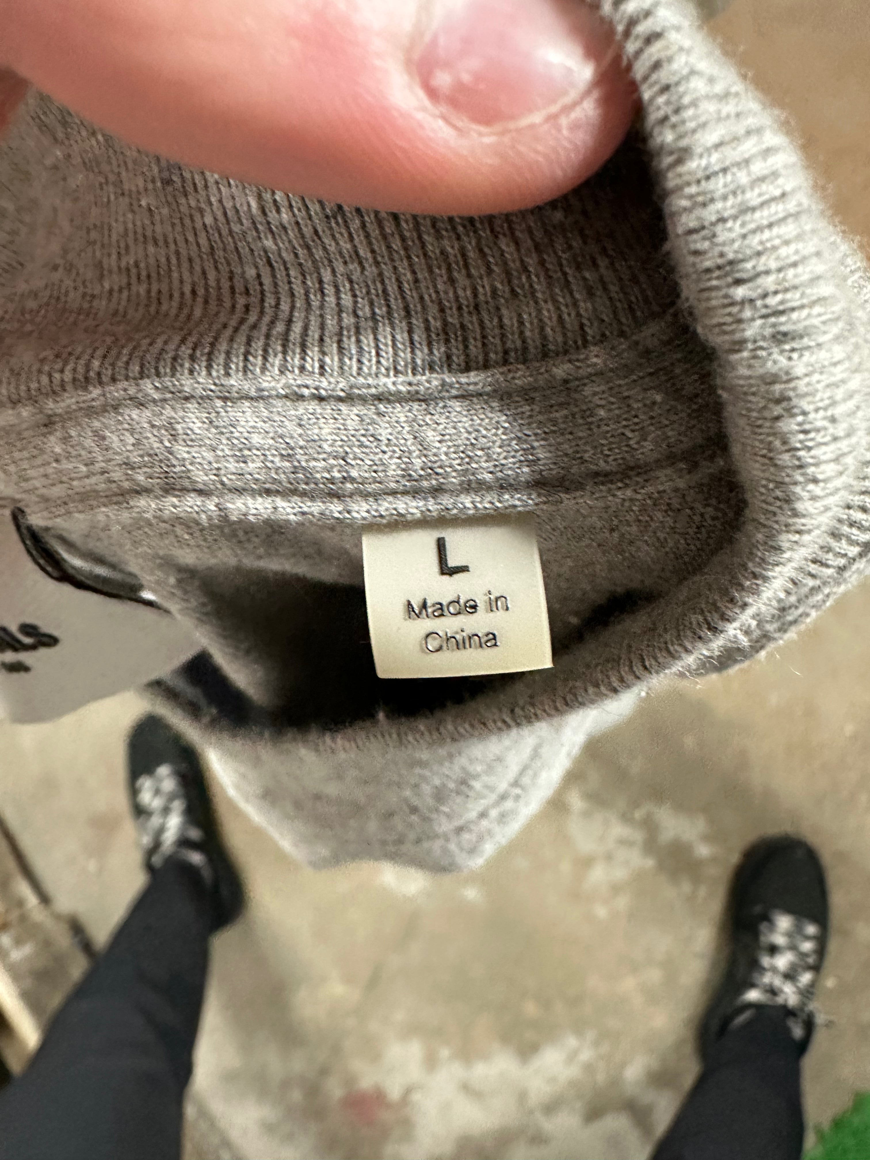 Essentials LS Dark Oatmeal Used Large
